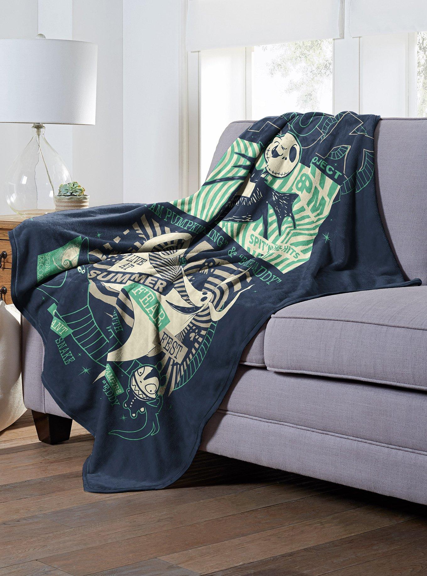 Disney Nightmare Before Christmas Jack Zero Silk Touch Blanket, , alternate