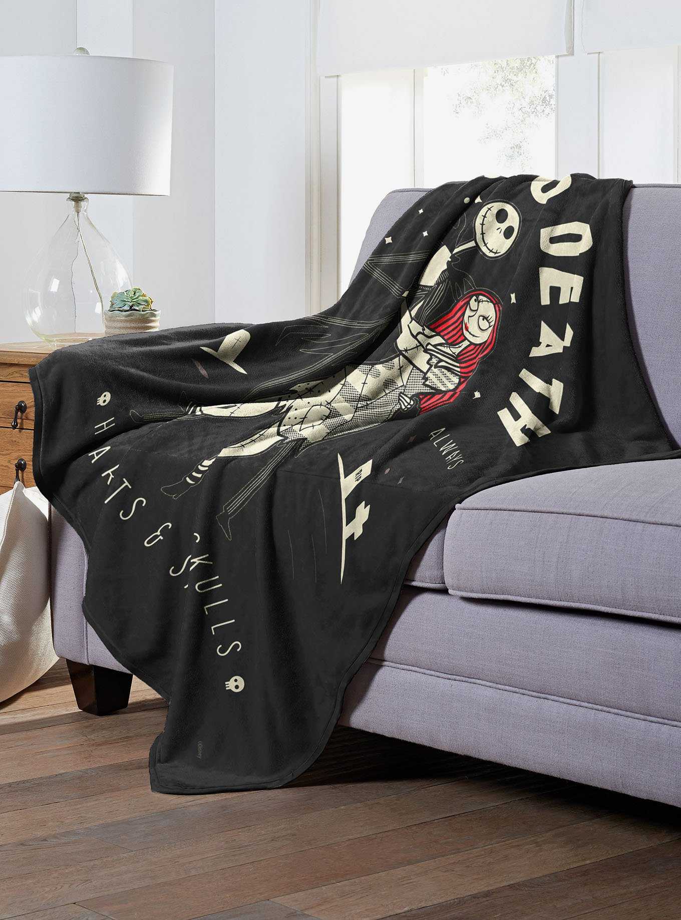 Disney Nightmare Before Christmas Love You to Death Silk Touch Blanket, , hi-res