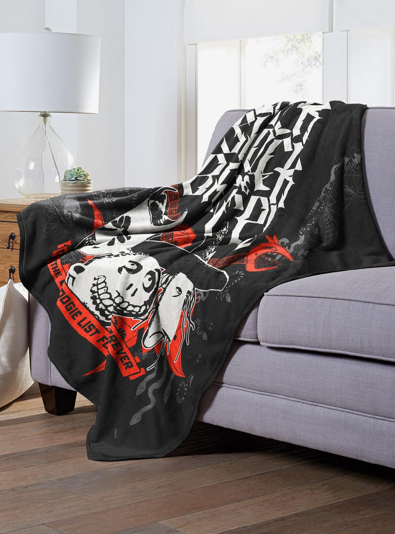 Disney Nightmare Before Christmas Lock Shock Barrel Live2Nite Silk Touch Blanket, , hi-res