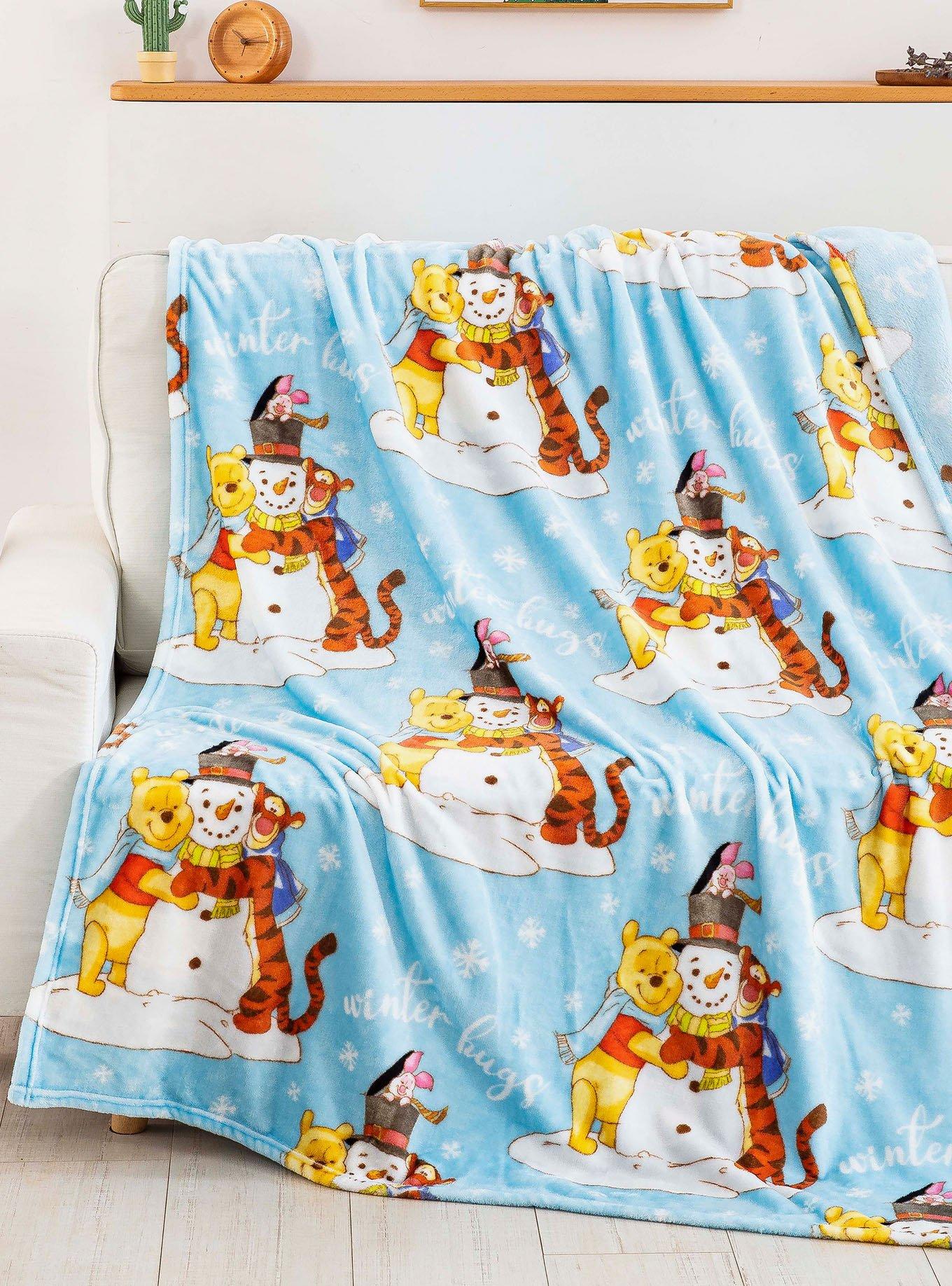 Disney Winnie the Pooh Winter Hugs Silk Touch Blanket, , hi-res