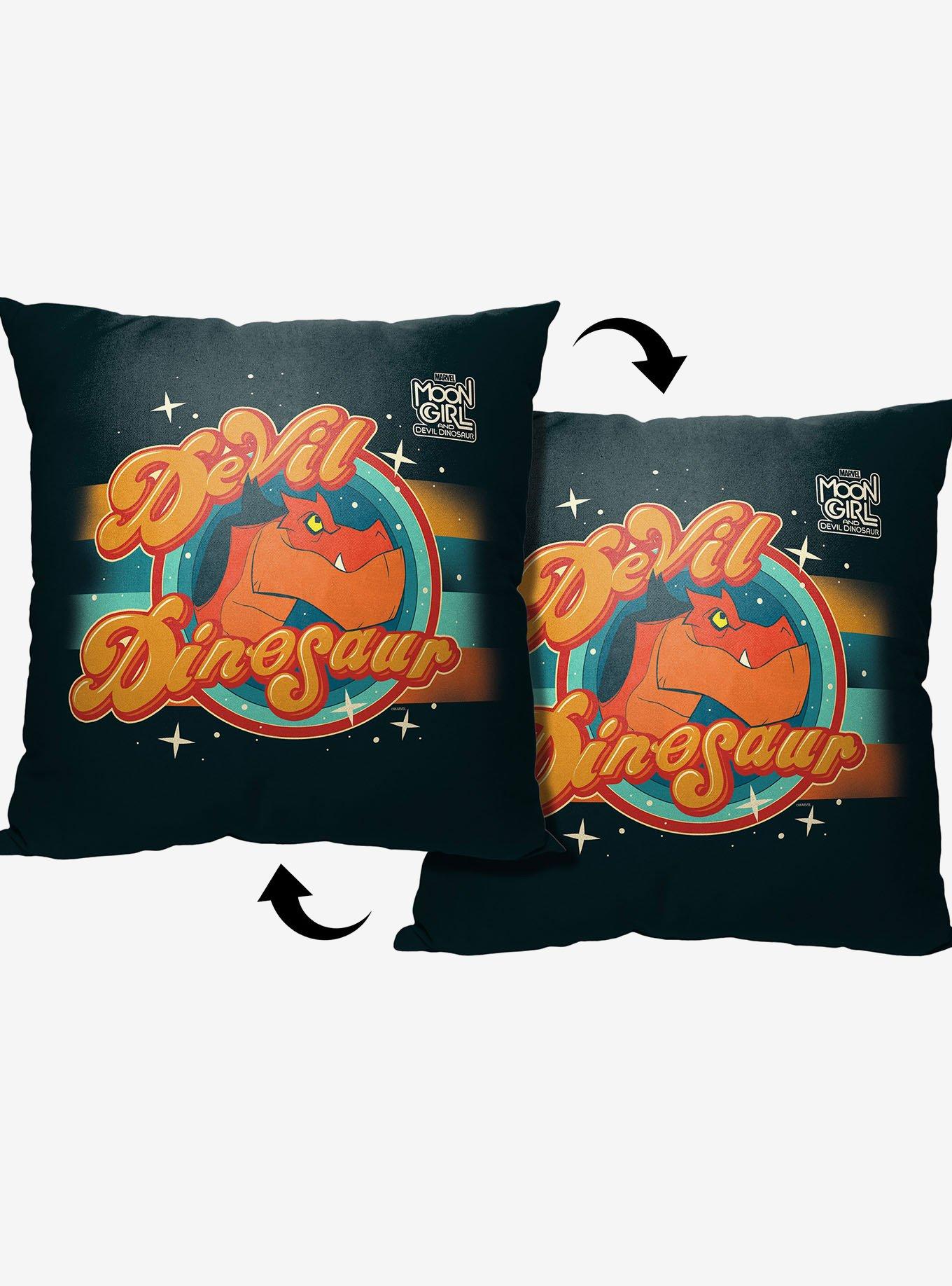 Marvel Moon Girl Devil Dinosaur Printed Throw Pillow