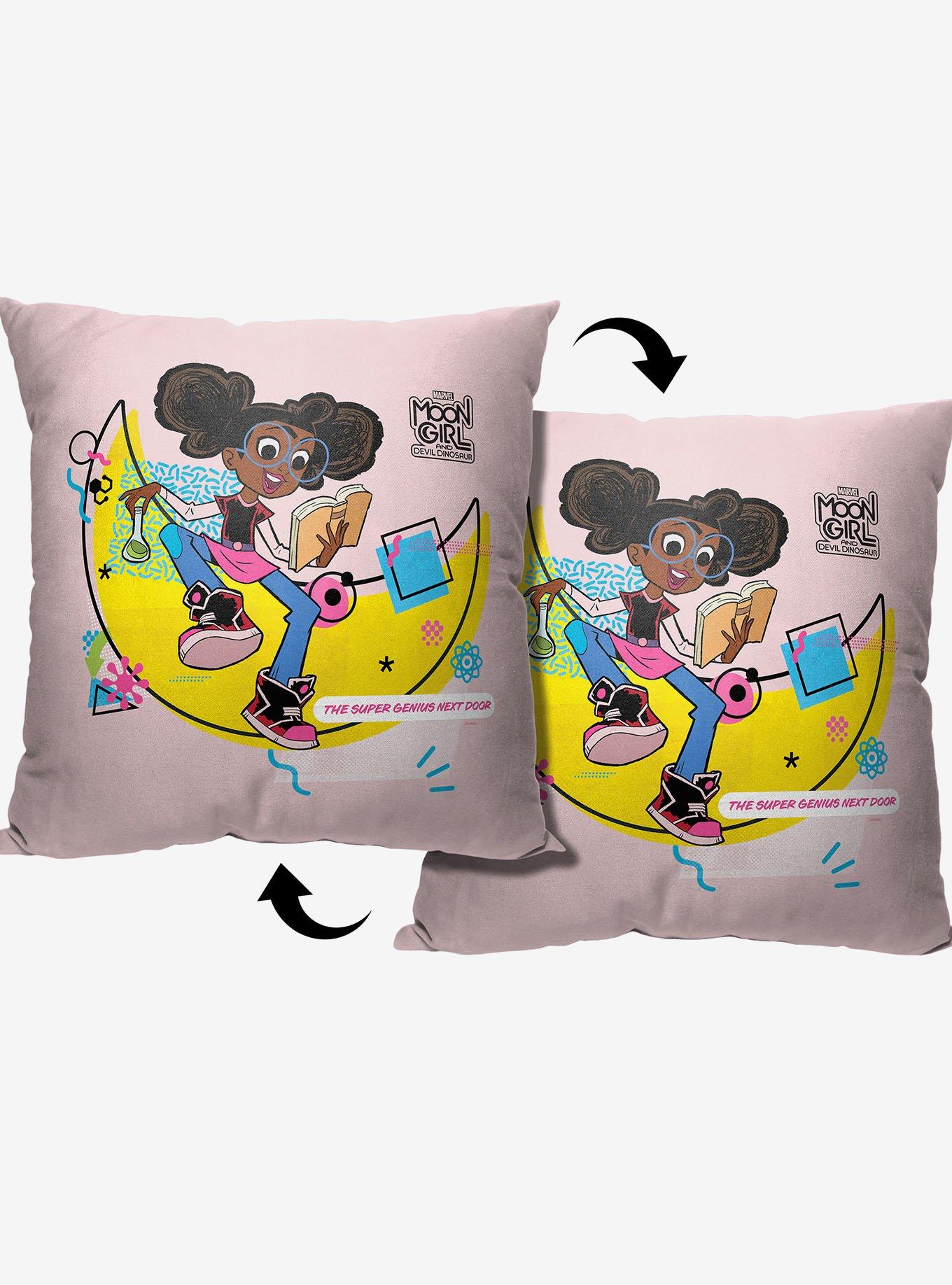 Marvel Moon Girl Super Genius Lu Printed Throw Pillow, , alternate