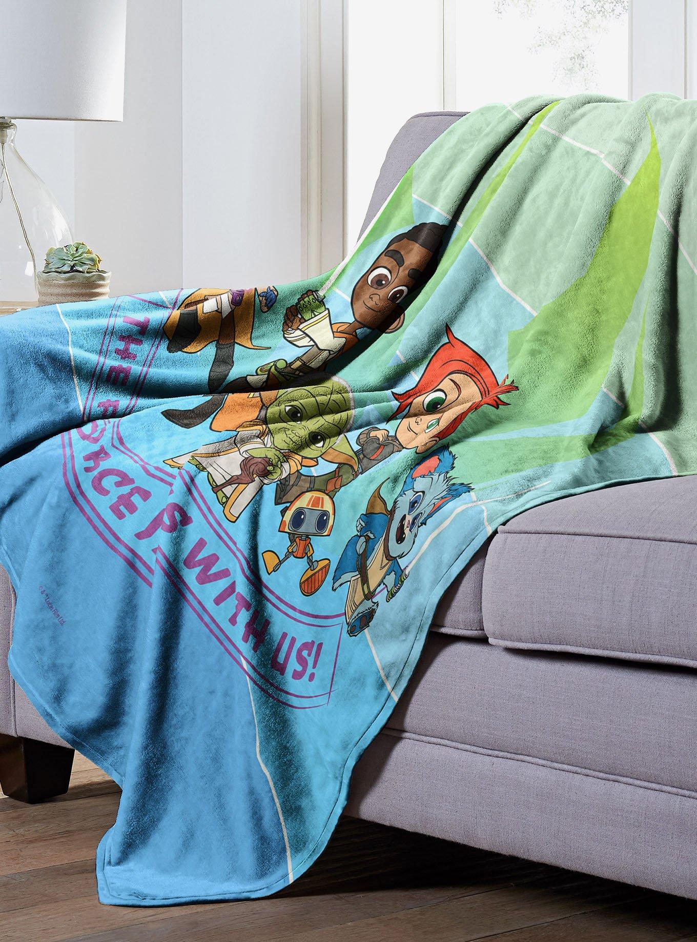 Star Wars Young Jedi the Force Is With Us Silk Touch Blanket, , hi-res