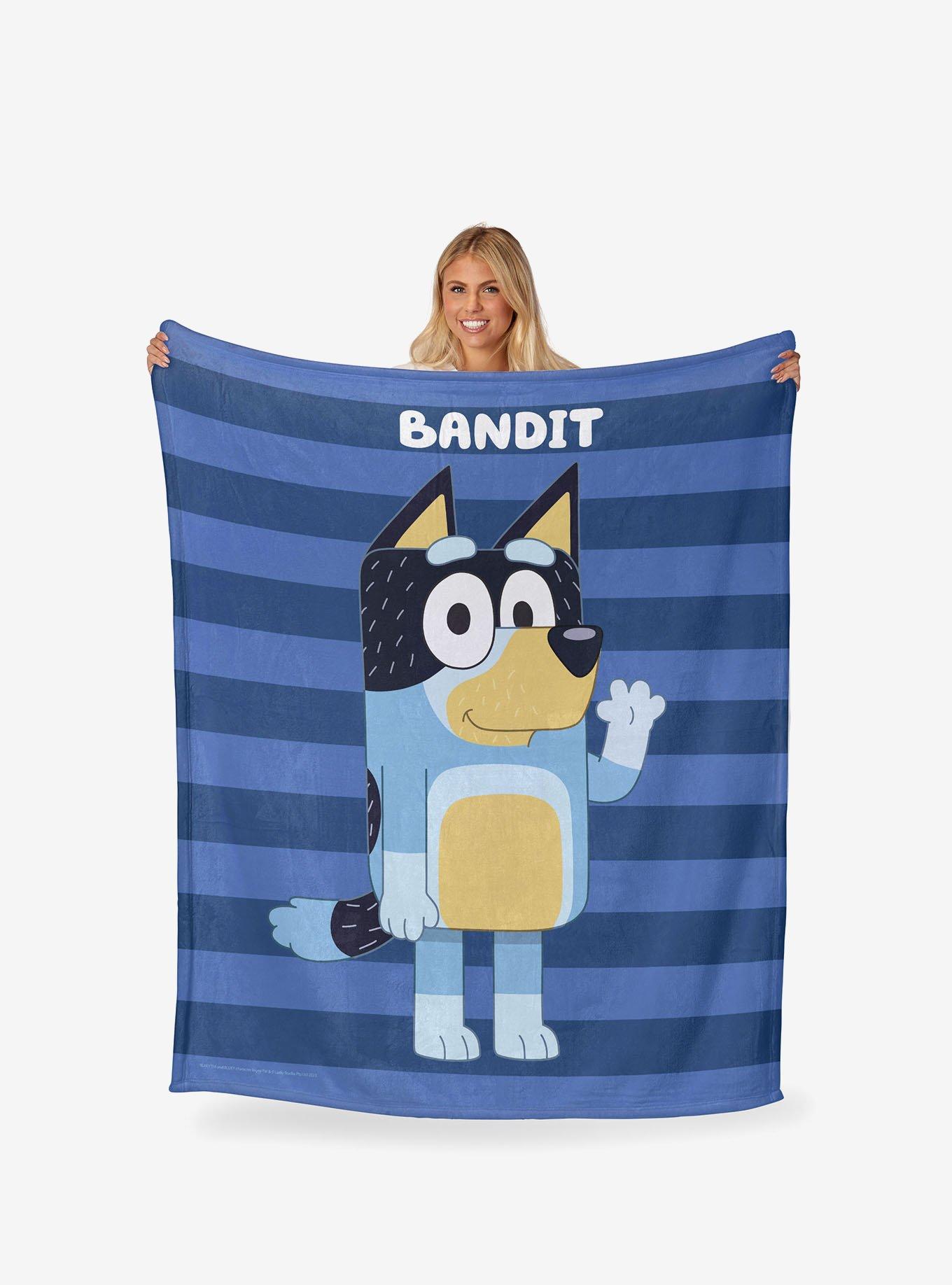 Bluey Roll Call Bandit Silk Touch Blanket