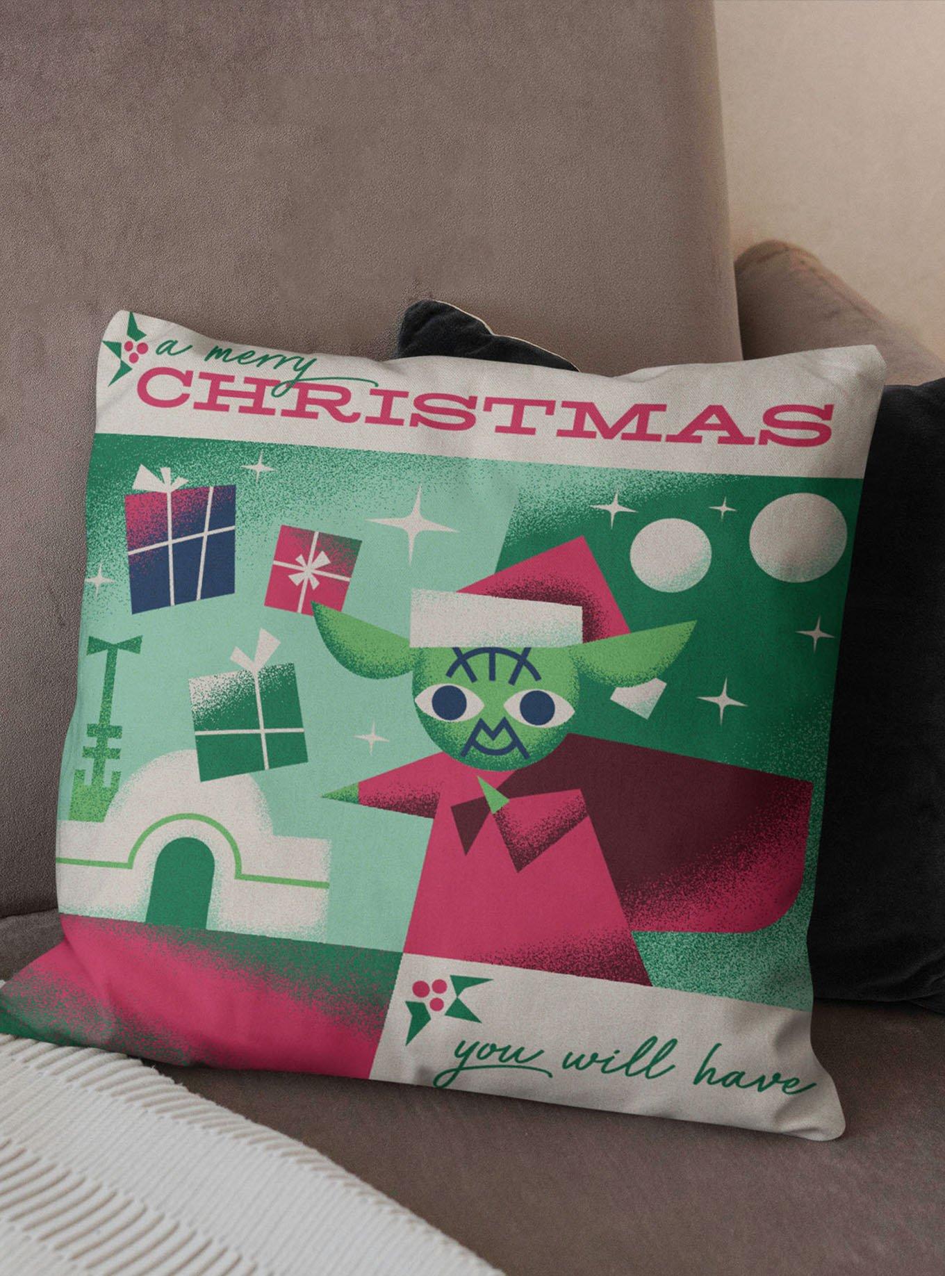 Star Wars Classic Merry Christmas You Will Have Printed Throw Pillow, , alternate