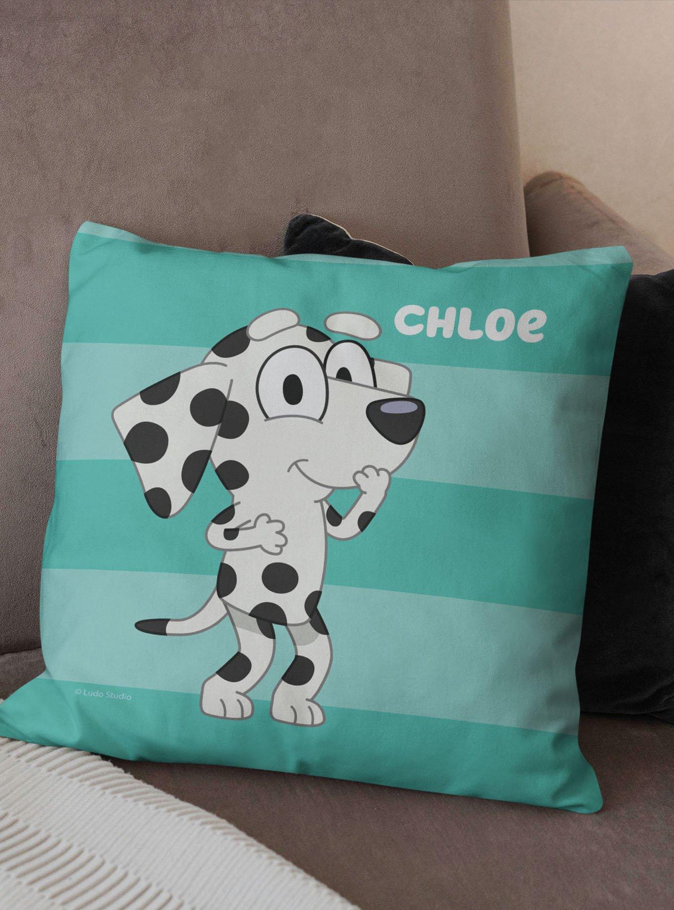 Bluey Roll Call Chloe Printed Throw Pillow, , hi-res