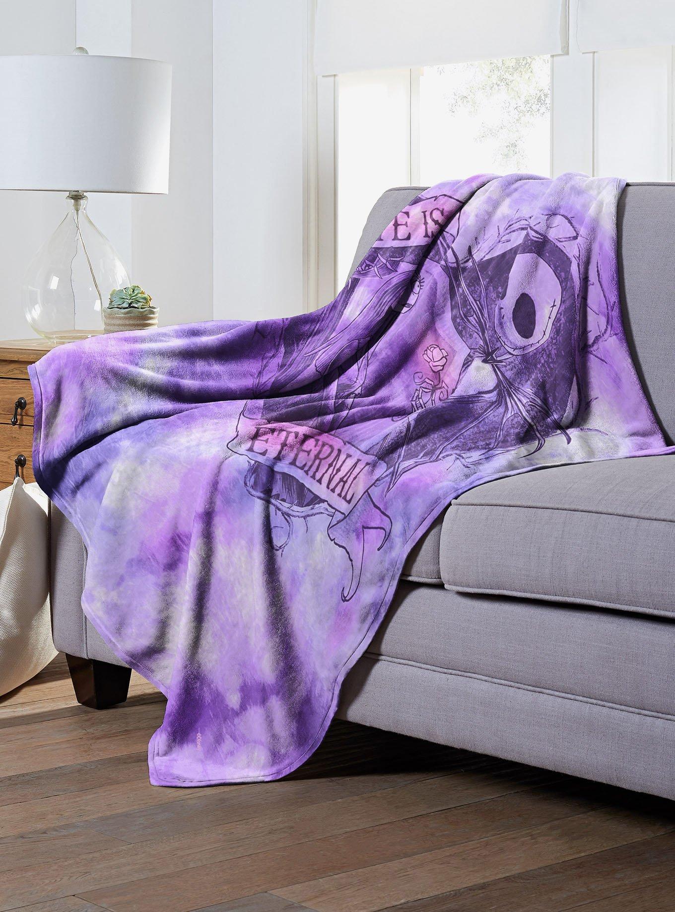 Disney Nightmare Before Christmas Eternal Nightmare Silk Touch Blanket, , alternate - view 2