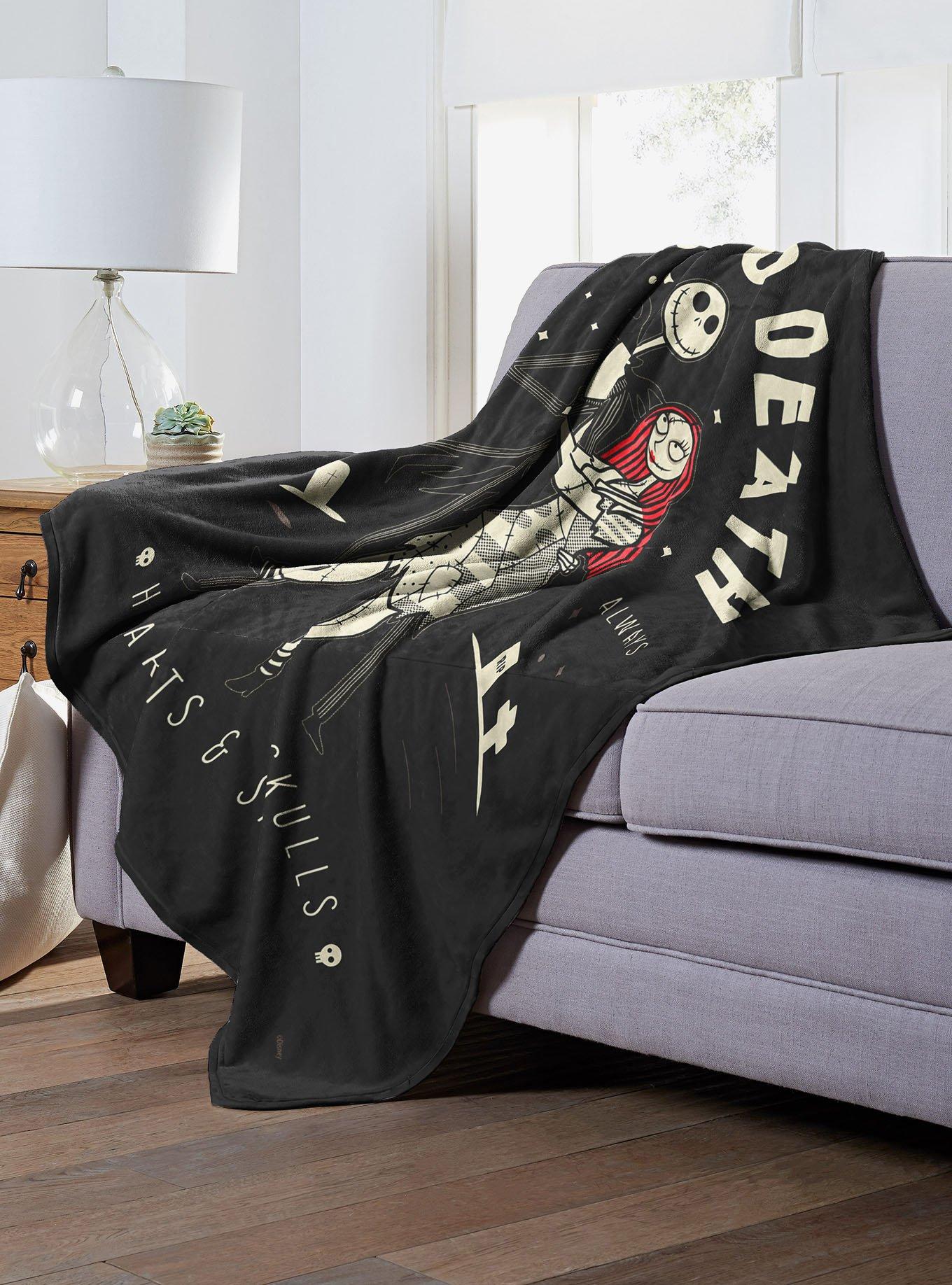 Disney Nightmare Before Christmas Love You to Death Silk Touch Blanket, , alternate