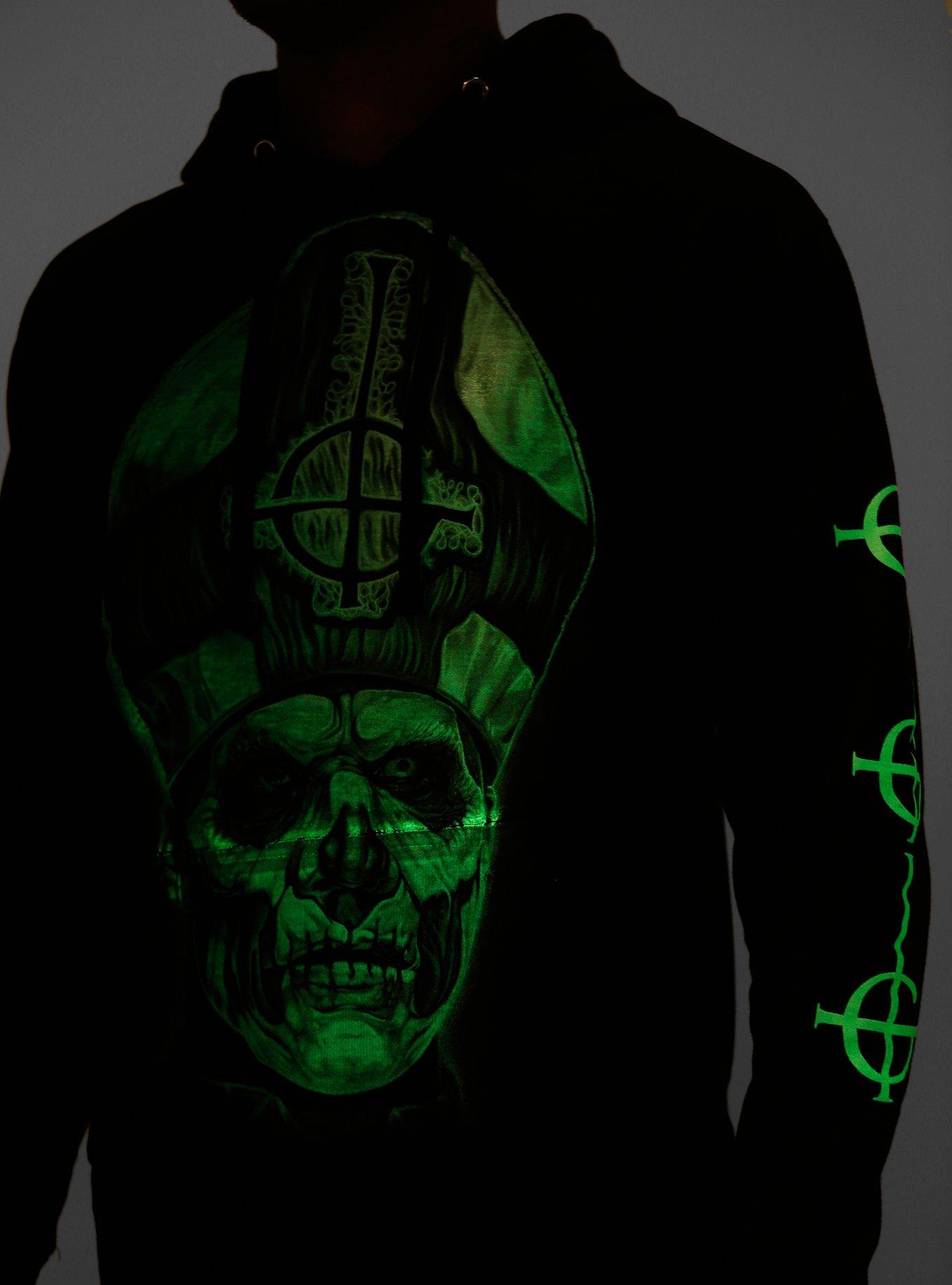 Ghost Papa Emeritus Glow In The Dark Hoodie, BLACK, alternate