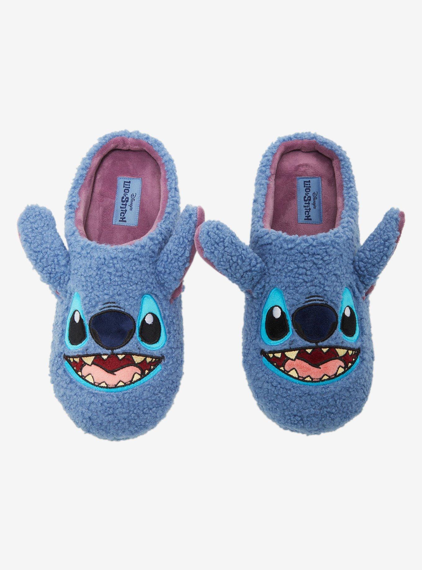 Disney Lilo & Stitch Figural Stitch Slippers — BoxLunch Exclusive, , hi-res