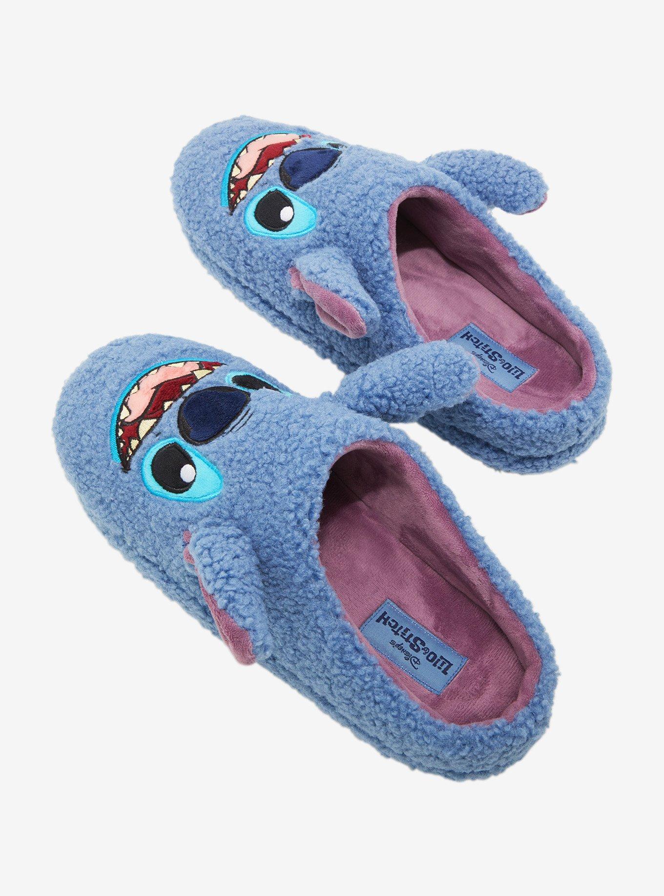 Disney Lilo & Stitch Figural Stitch Slippers — BoxLunch Exclusive, BLUE, alternate