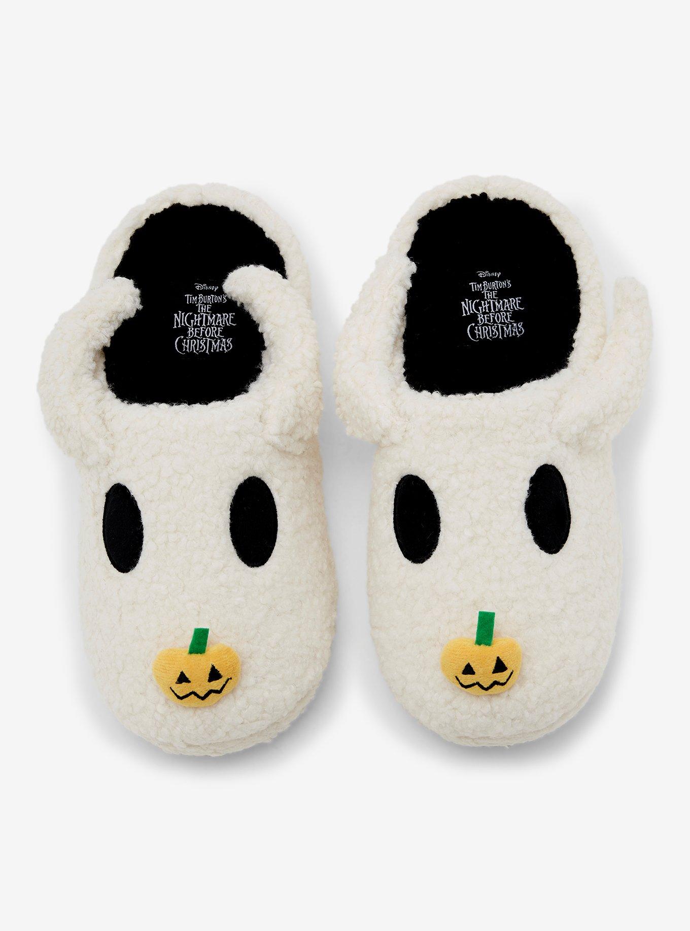 Disney The Nightmare Before Christmas Zero Figural Women's Sherpa Slippers — BoxLunch Exclusive, , hi-res