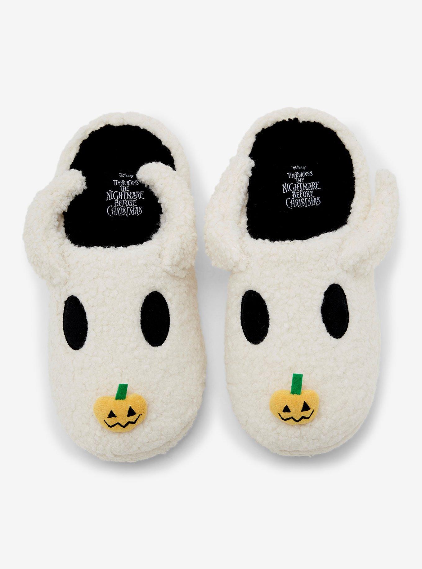 Disney The Nightmare Before Christmas Zero Figural Women's Sherpa Slippers — BoxLunch Exclusive, BRIGHT WHITE, alternate