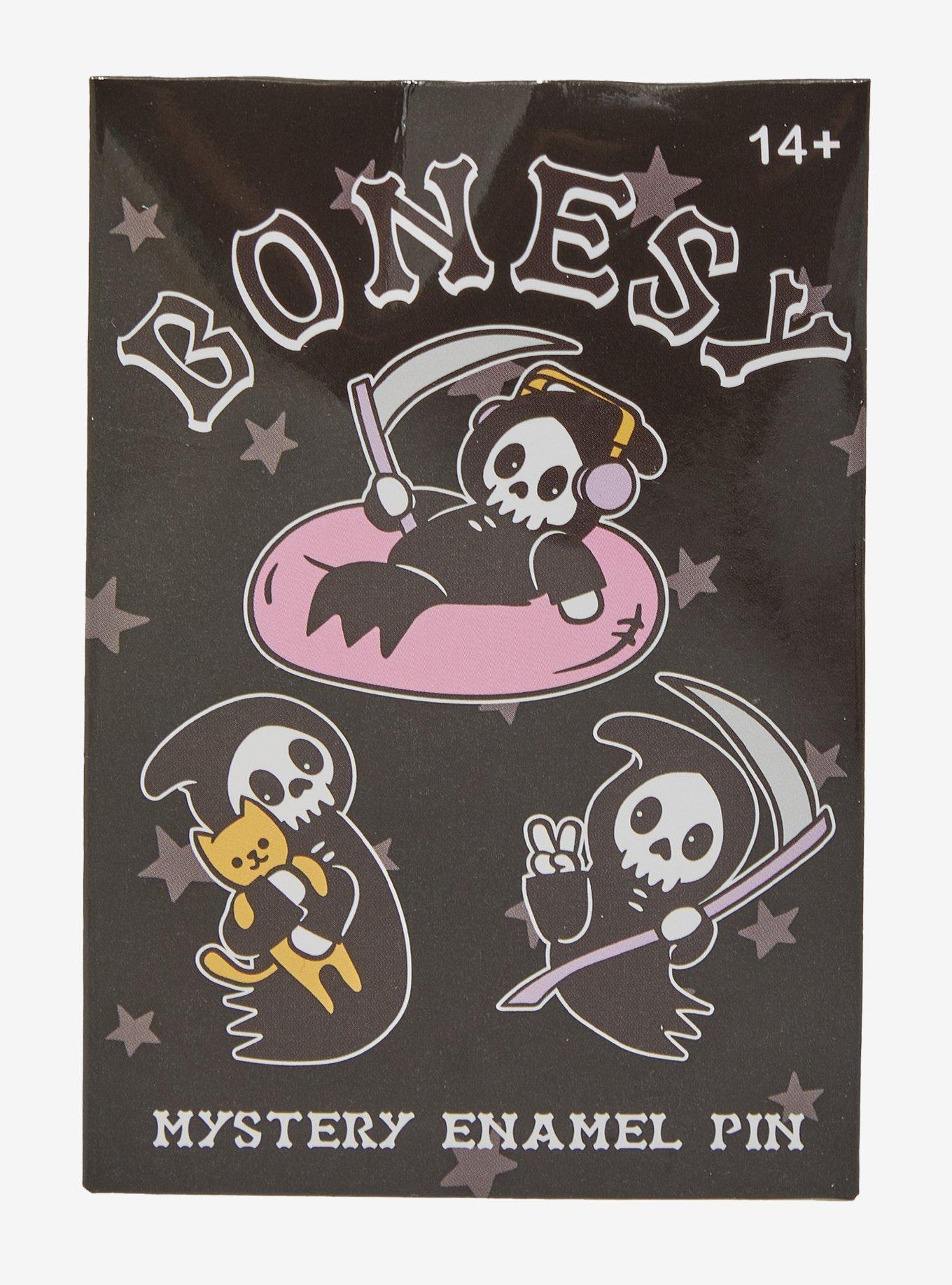 Bonesy Skeleton Reaper Blind Box Enamel Pin, , hi-res
