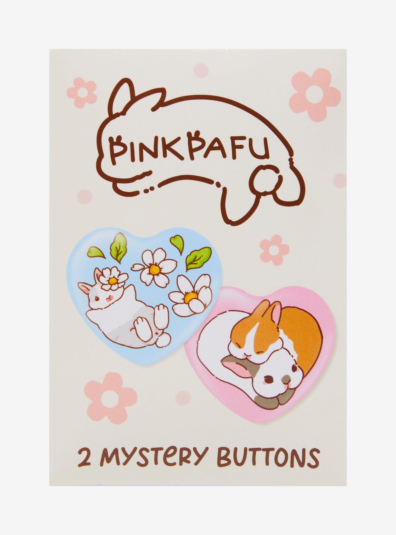 Bunny Heart Blind Box Button 2 Pack By PinkPafu