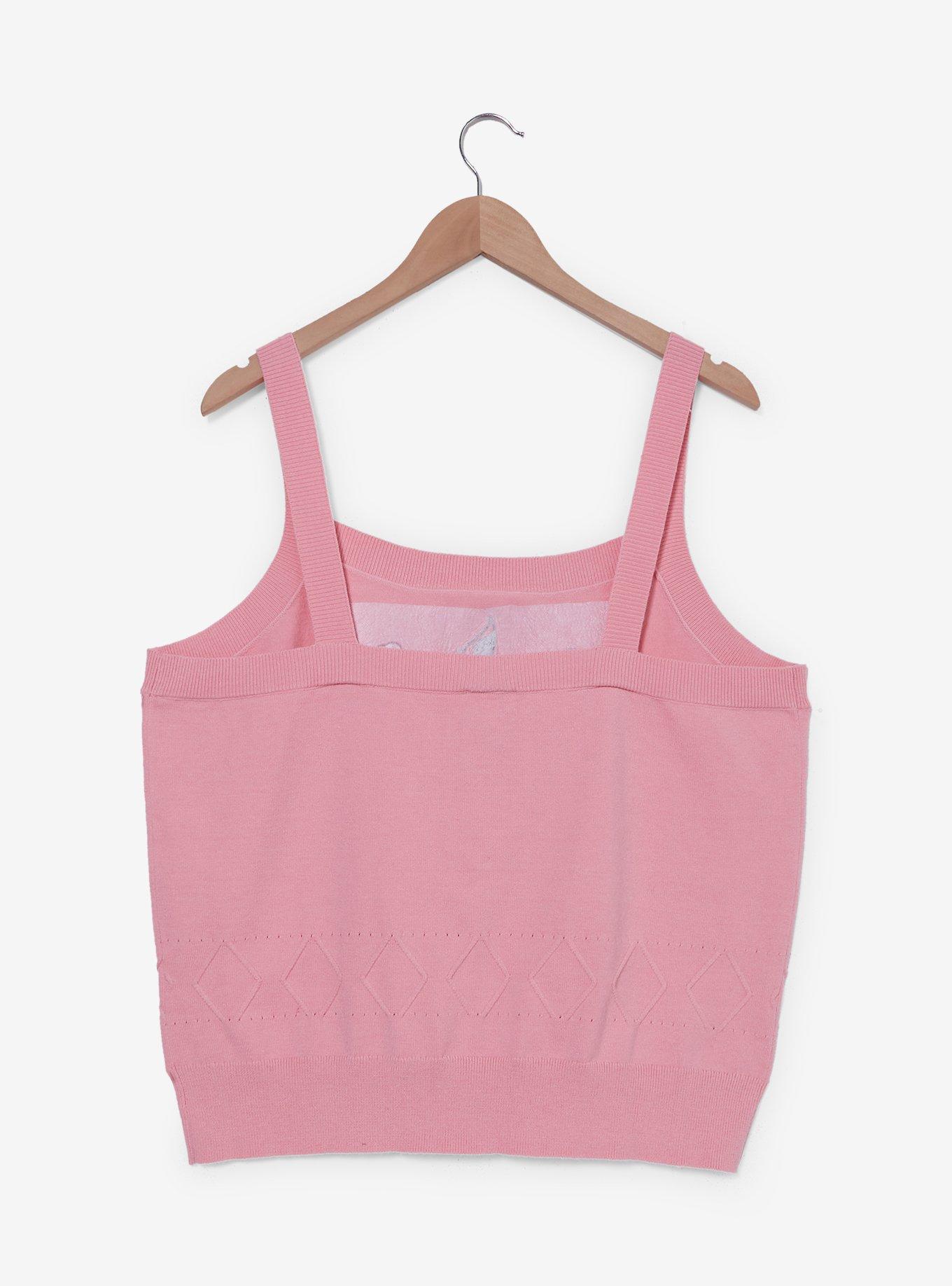 Disney Sleeping Beauty Woodland Critters Plus Size Knit Tank, PINK, alternate