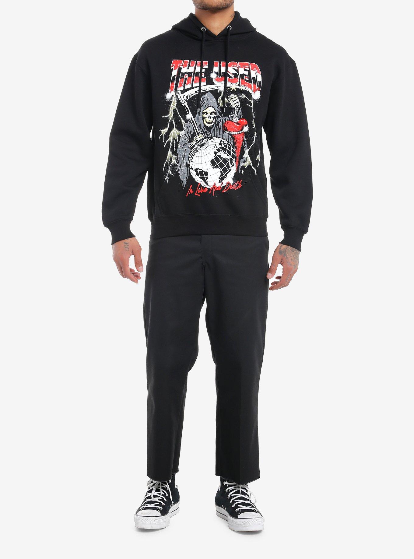The Used In Love And Death Grim Reaper Hoodie, BLACK, alternate