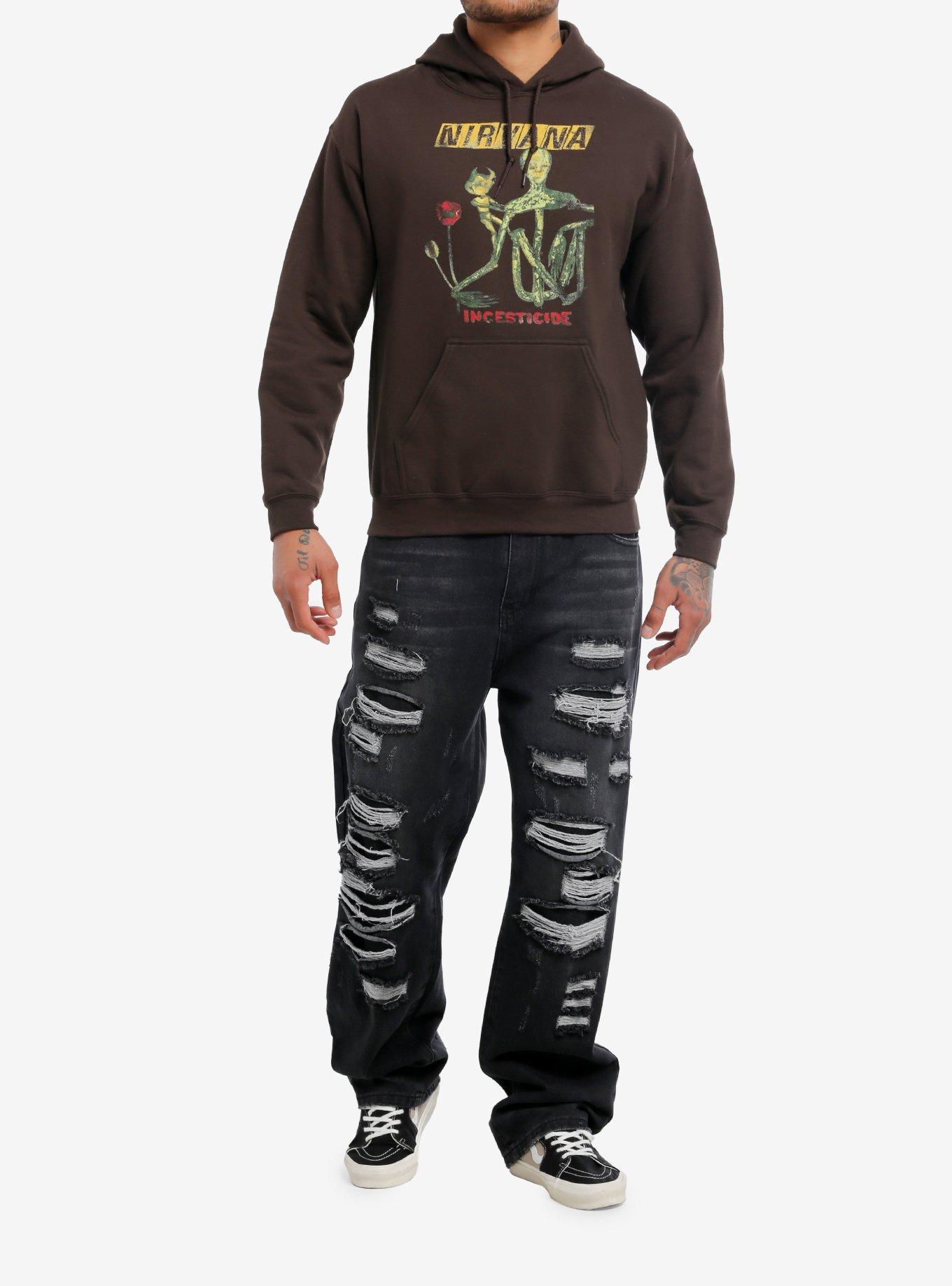 Nirvana Incesticide Brown Hoodie, DARK CHOCOLATE, alternate