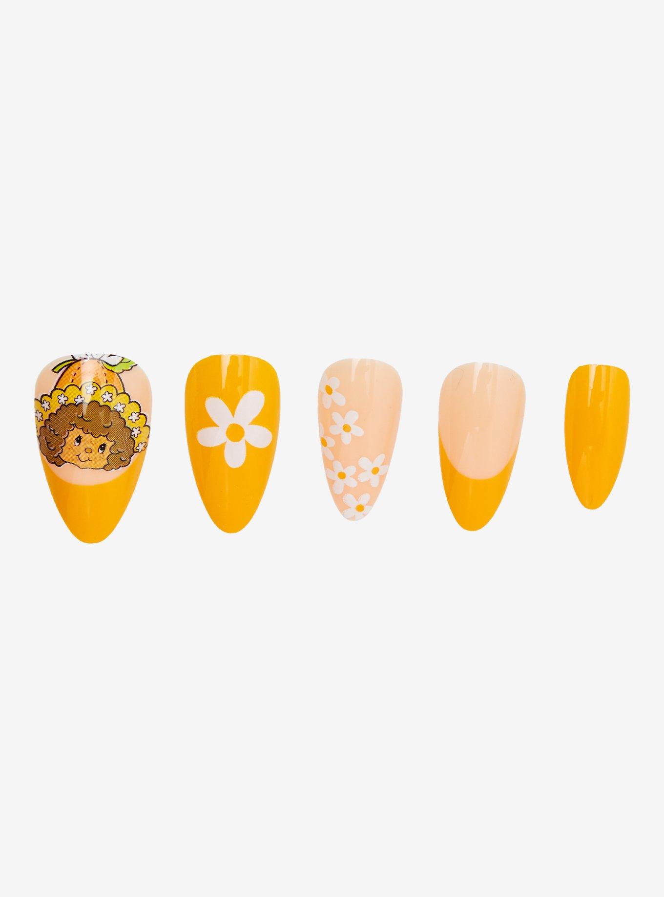 Strawberry Shortcake Orange Blossom Floral Press On Nails, , hi-res