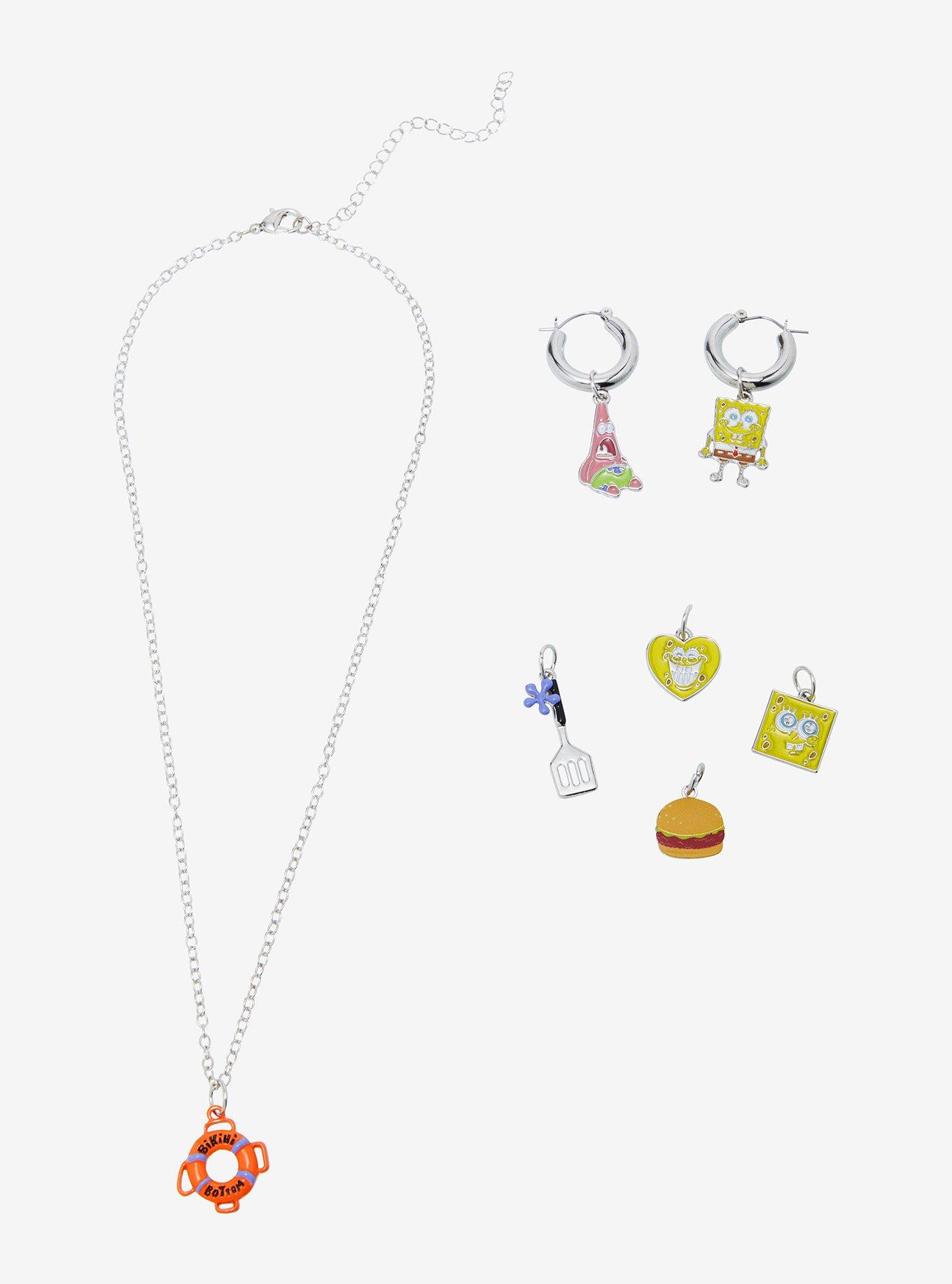 SpongeBob SquarePants Bikini Bottom Earring and Necklace Set, , alternate