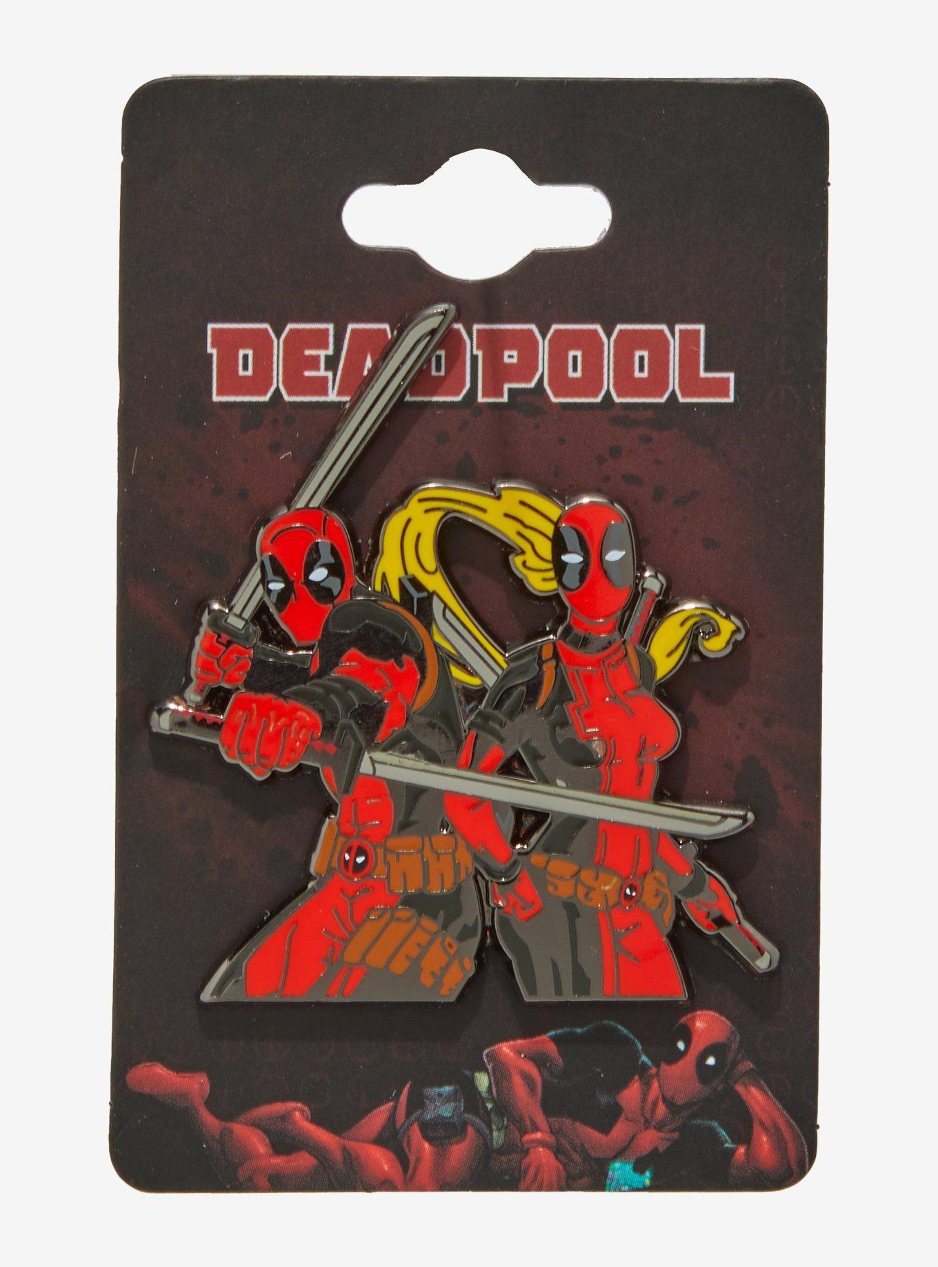 Marvel Deadpool Lady Deadpool & Deadpool Enamel Pin — BoxLunch Exclusive