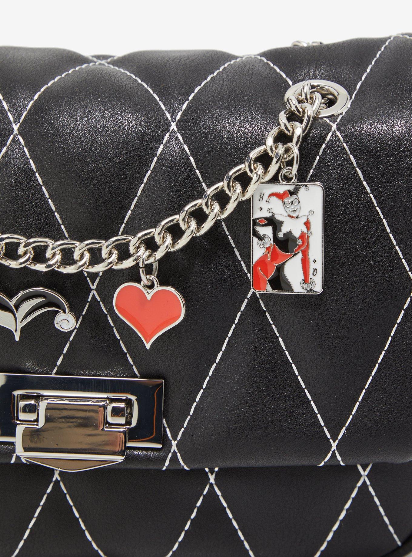 DC Comics Batman Harley Quinn Quilted Crossbody Bag &mdash; BoxLunch Exclusive, , alternate