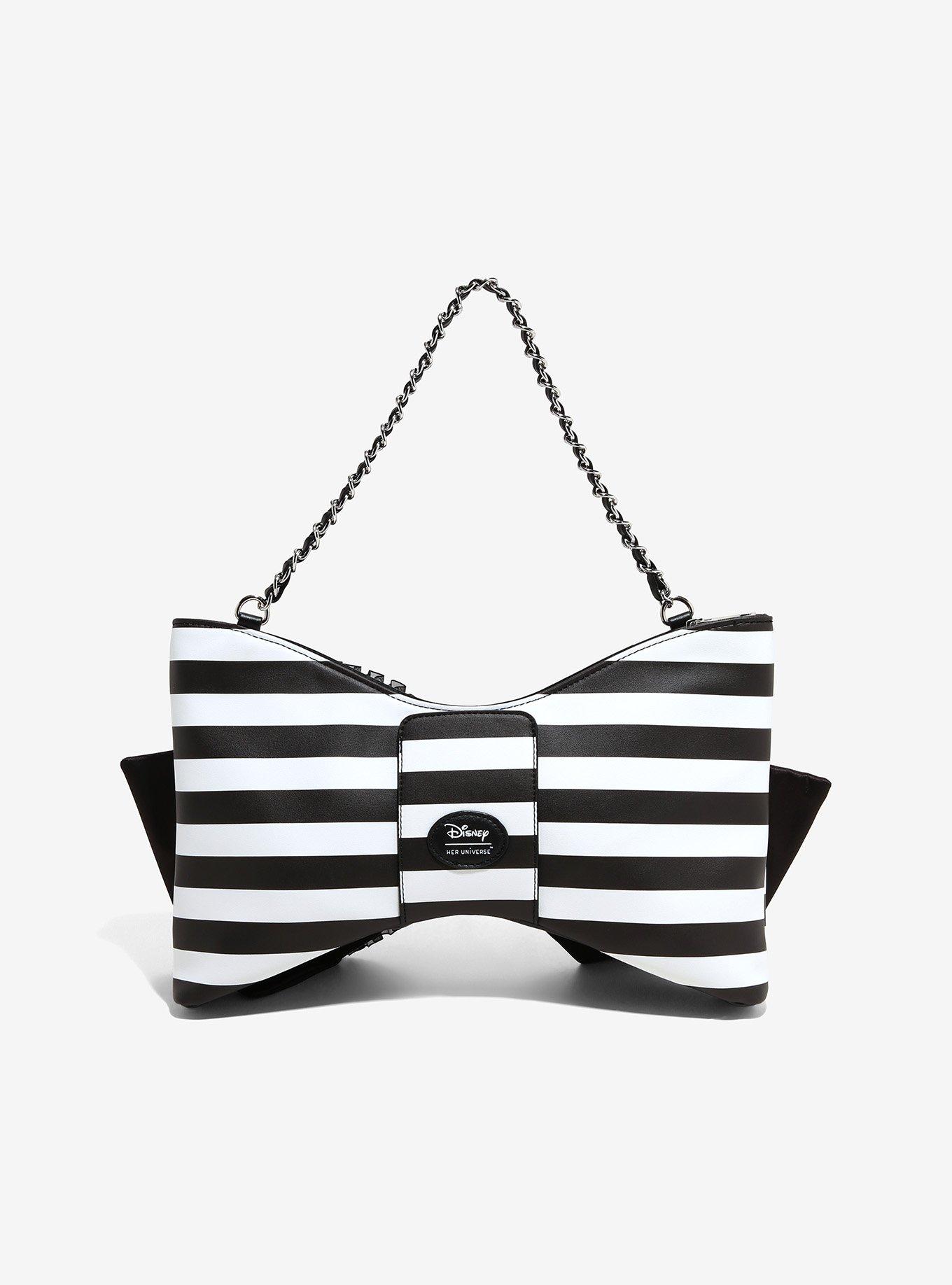 Her Universe Disney Alice In Wonderland Stripe Bow Shoulder Bag, , hi-res