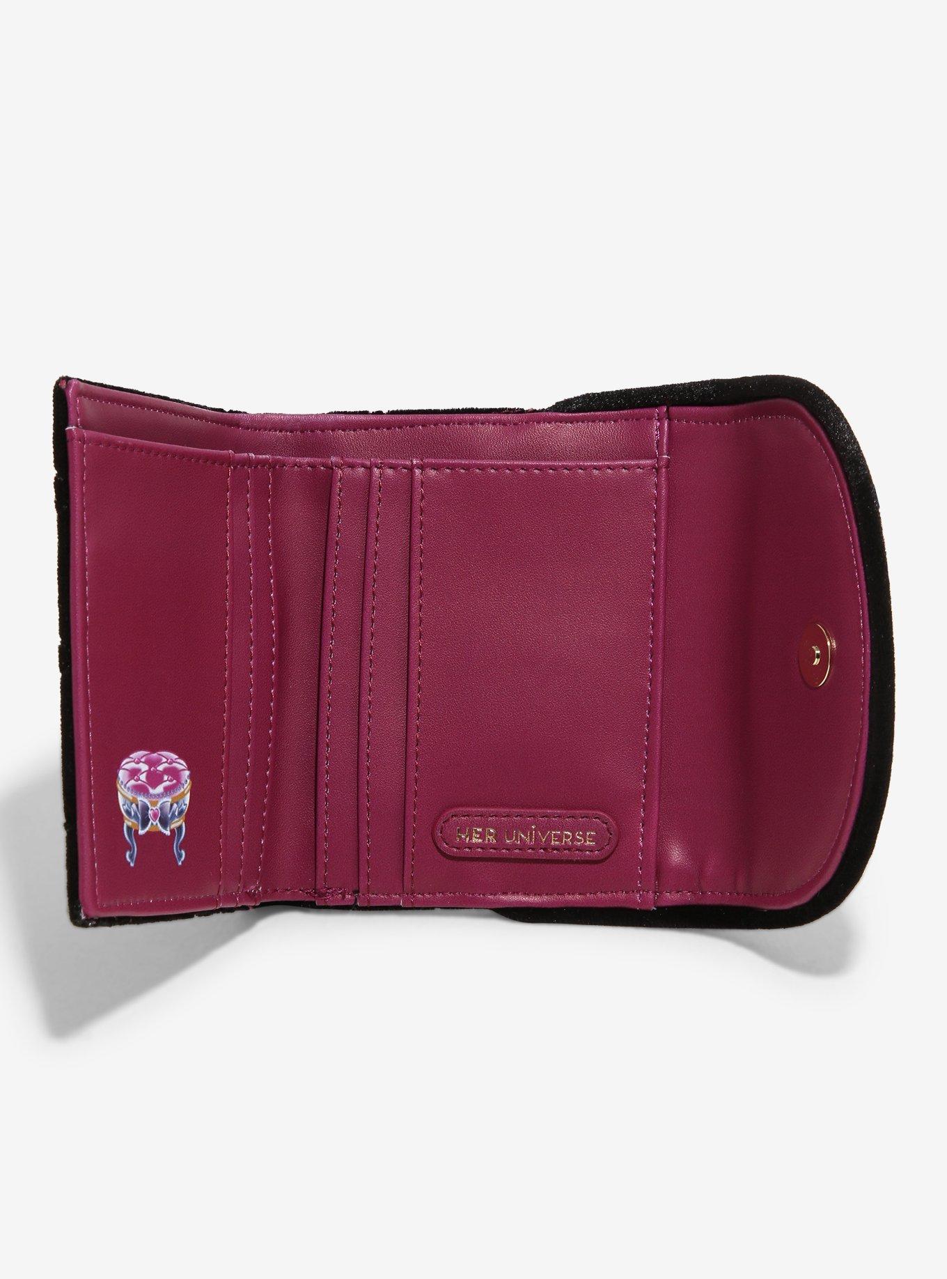 Her Universe Kuromi Bow Velvet Mini Flap Wallet, , alternate