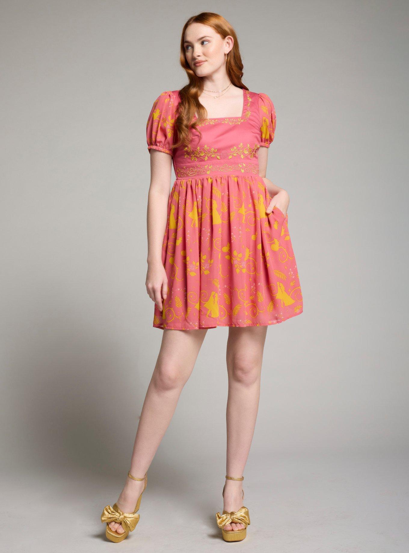 Her Universe Disney Sleeping Beauty Silhouette Filigree Patterned Dress &mdash; BoxLunch Exclusive, MULTI, alternate