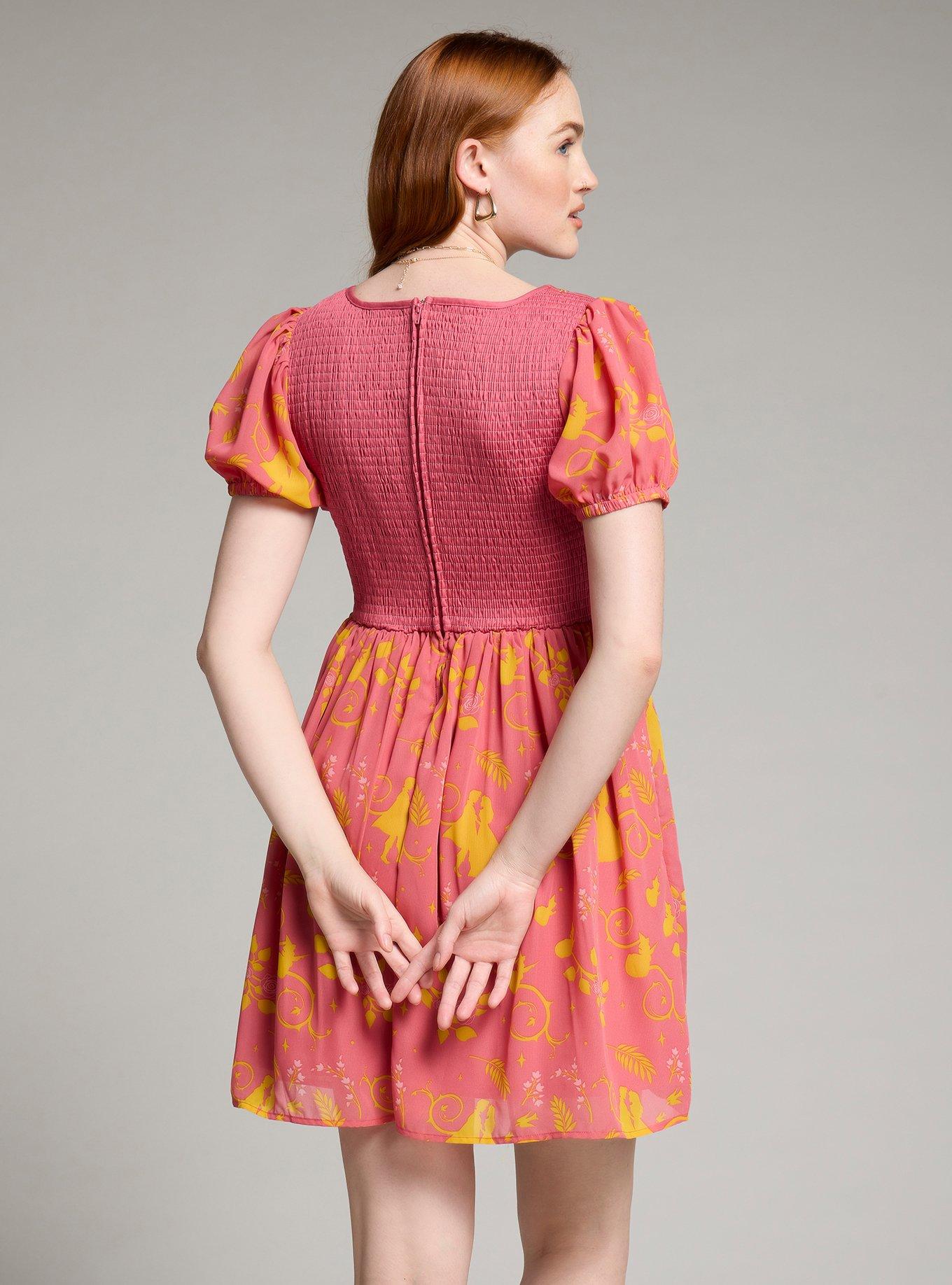 Her Universe Disney Sleeping Beauty Silhouette Filigree Patterned Dress &mdash; BoxLunch Exclusive, MULTI, alternate