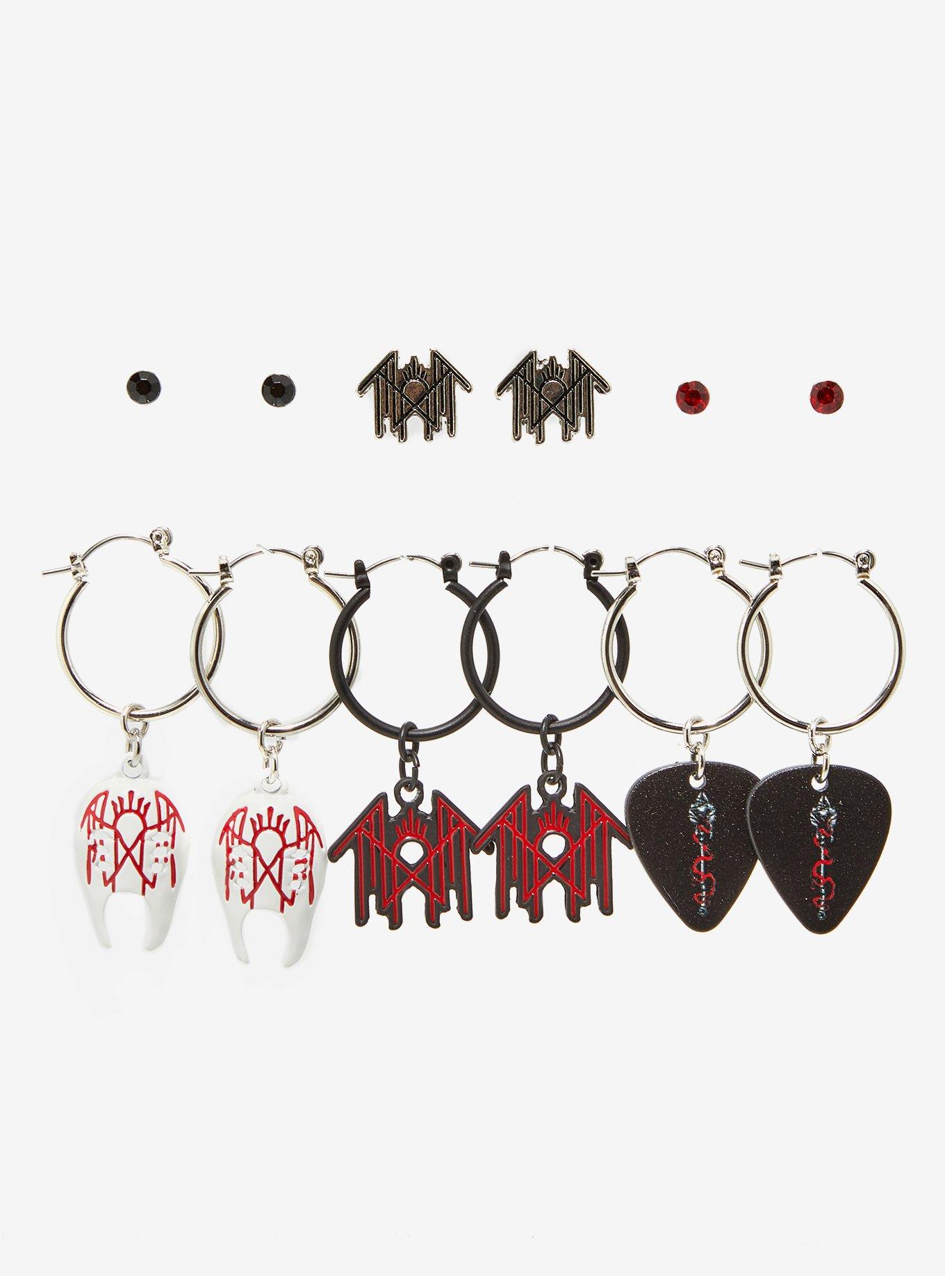 Sleep Token Stud & Drop Earring Set, , alternate