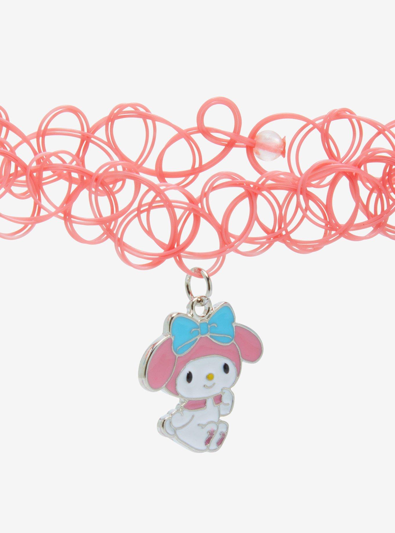 My Melody & Kuromi Tattoo Choker Best Friend Necklace Set, , alternate
