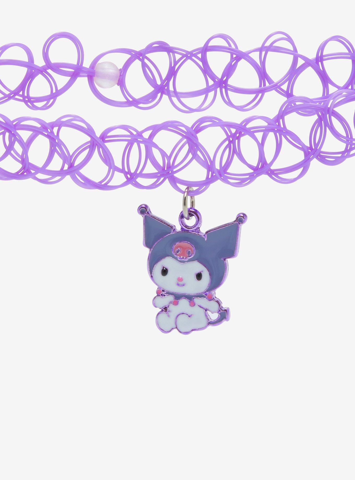 My Melody & Kuromi Tattoo Choker Best Friend Necklace Set, , alternate