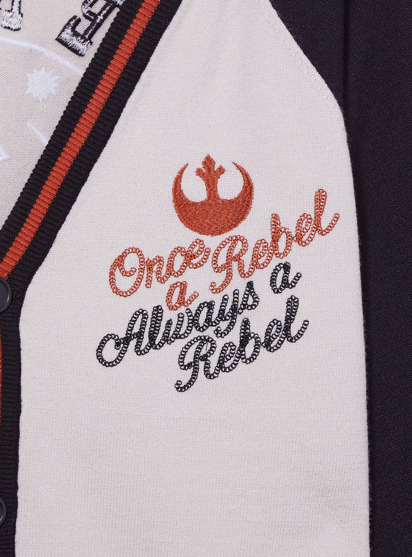 Star Wars Rebel Tricolor Cardigan &mdash; BoxLunch Exclusive, BLACK  IVORY, alternate