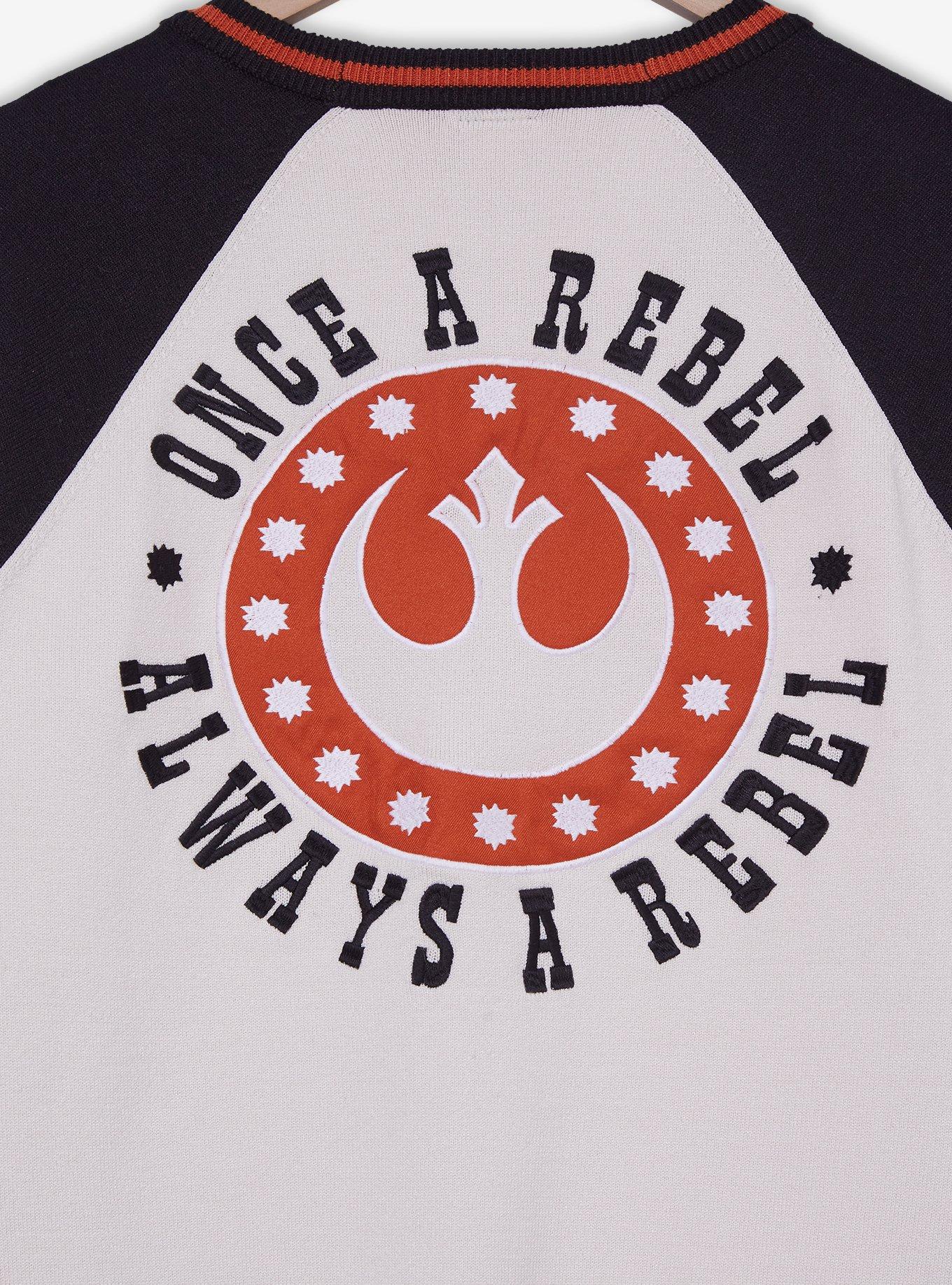 Star Wars Rebel Tricolor Cardigan &mdash; BoxLunch Exclusive, BLACK  IVORY, alternate