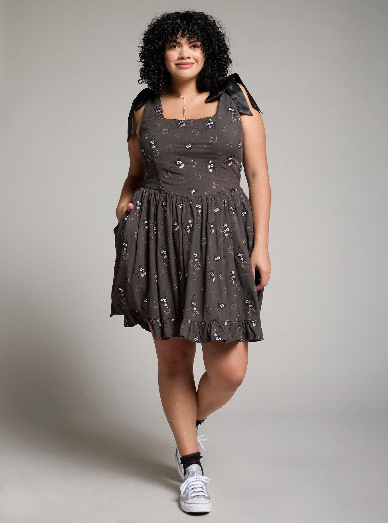 Her Universe Studio Ghibli® Spirited Away Soot Sprites Allover Print Plus Size Tank Dress, MULTI, alternate