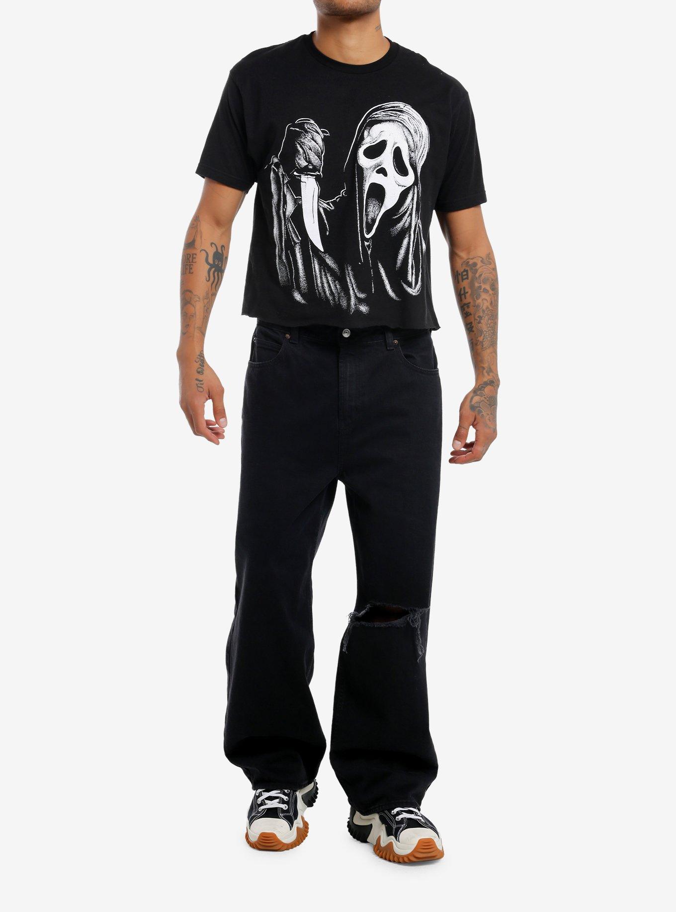 Ghost Face Crop T-Shirt, , hi-res