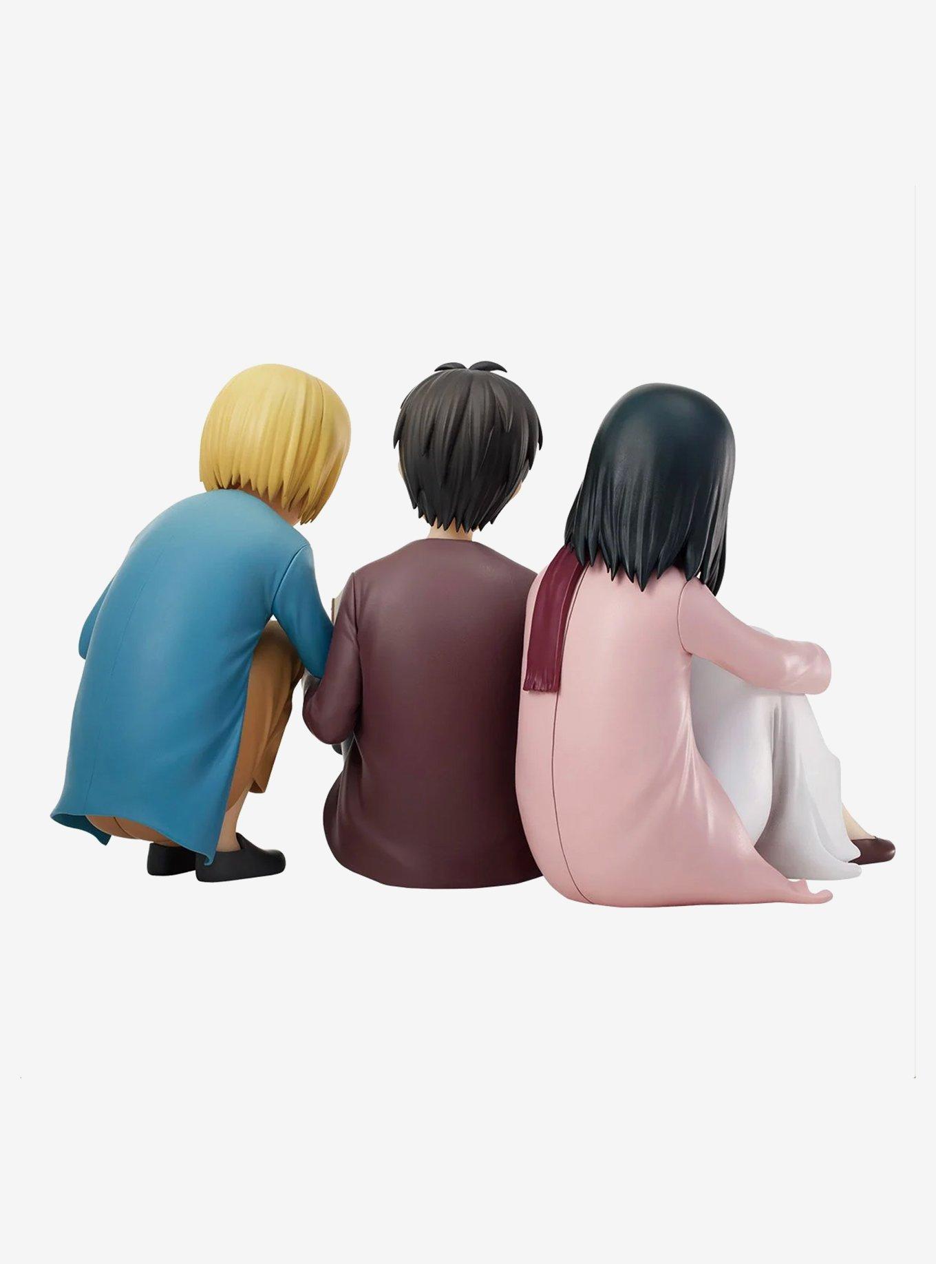 Bandai Spirits Attack on Titan Ichibansho Eren Jaeger, Mikasa Ackerman, & Armin Arlert (Rumbling) Figure, , alternate
