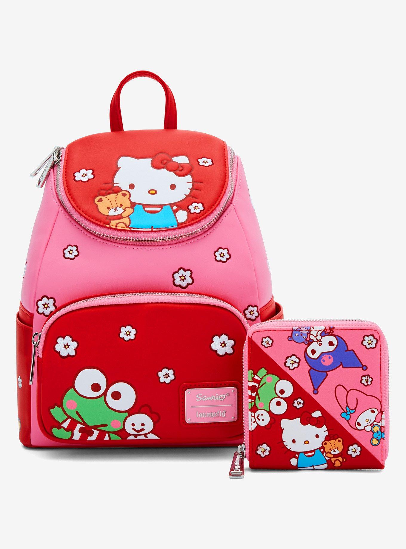 Loungefly Sanrio Hello Kitty and Friends Floral Color Block Mini Backpack, , alternate