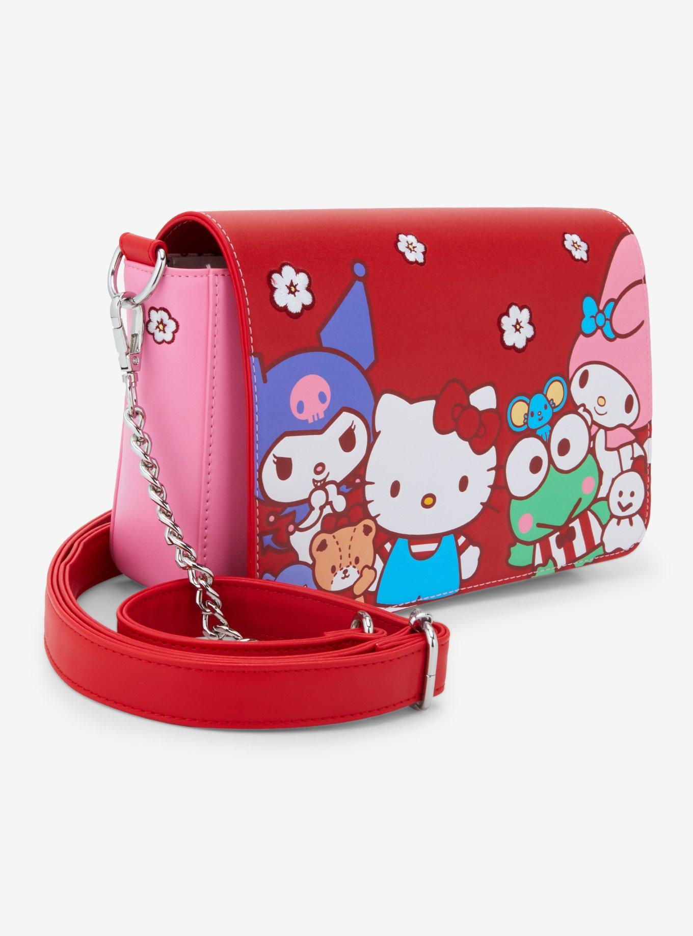 Loungefly Sanrio Hello Kitty and Friends Floral Color Block Crossbody Bag, , hi-res