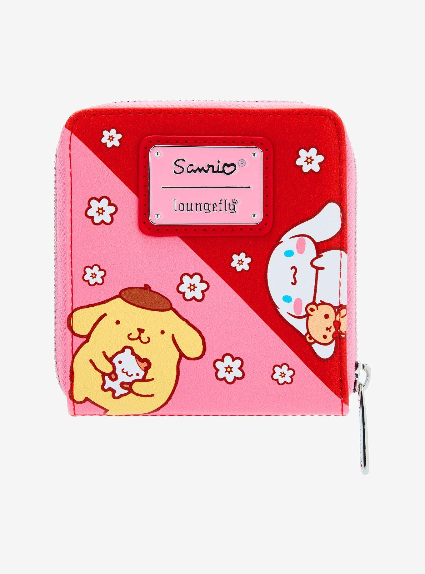 Loungefly Sanrio Hello Kitty and Friends Floral Color Block Small Zip Wallet, , alternate