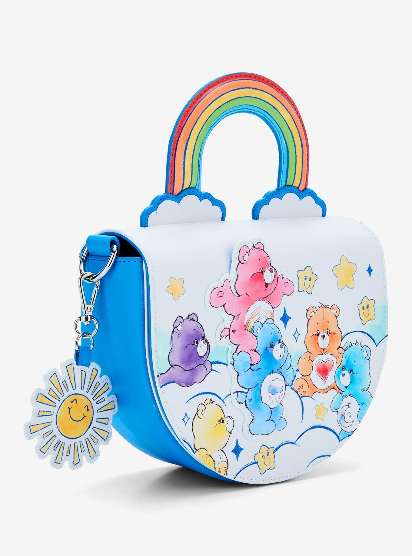 Loungefly Care Bears Rainbow Cloud Scene Crossbody Bag, , alternate