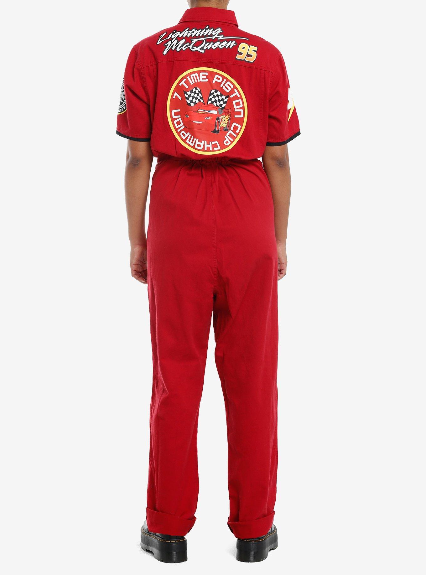 Disney Pixar Cars Lightning McQueen Pit Stop Jumpsuit, RED, alternate