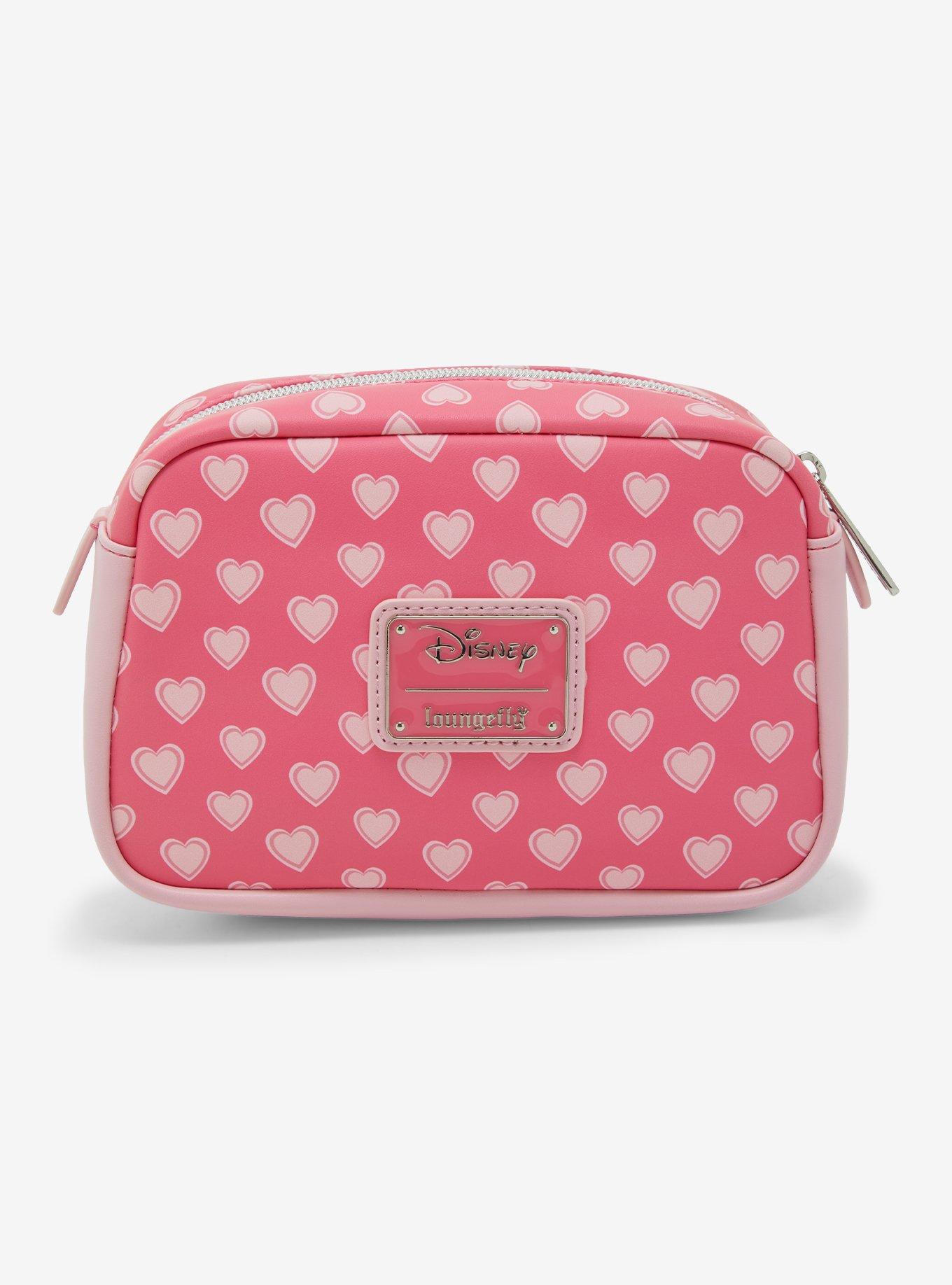 Loungefly Disney Mickey & Minnie Mouse Hearts Allover Print Cosmetic Bag - BoxLunch Exclusive, , alternate