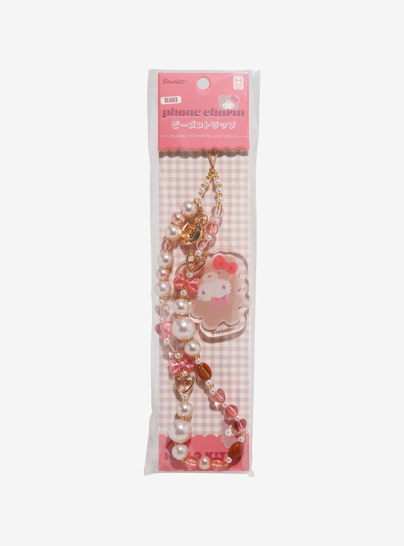 Sanrio Hello Kitty Latte Bear Beaded Phone Charm, , hi-res