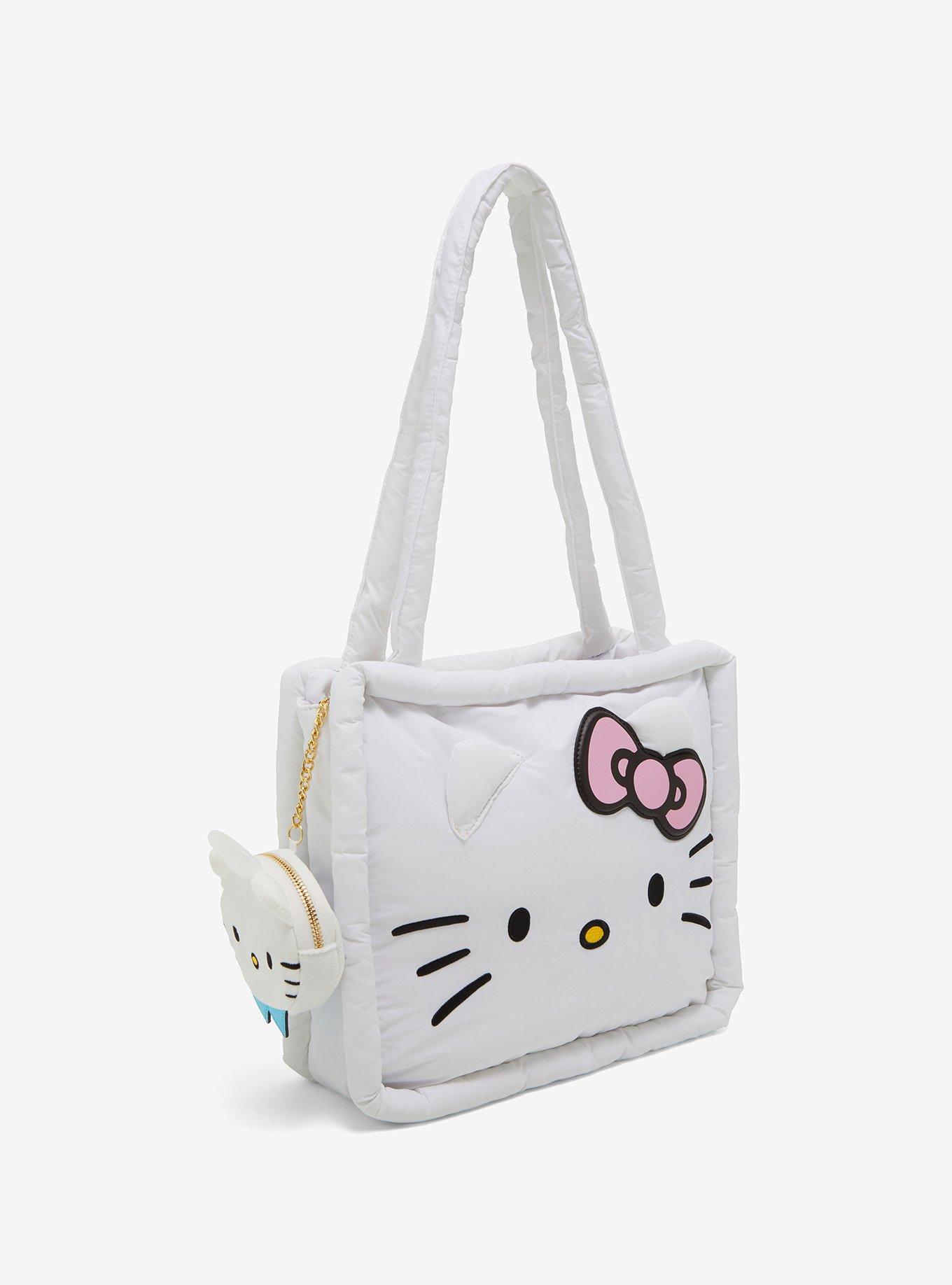 Hello Kitty & Dear Daniel Puffer Tote Bag With Coin Purse, , alternate