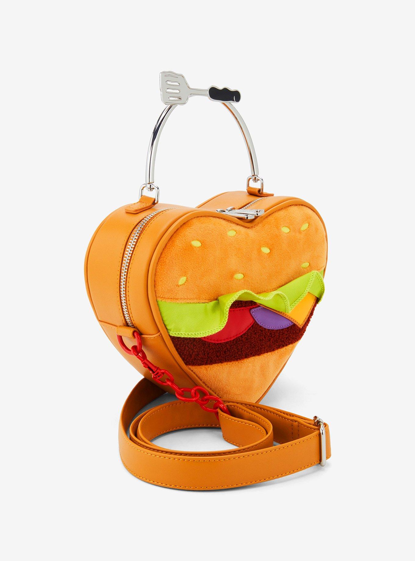 Loungefly SpongeBob SquarePants Krabby Patty Heart Crossbody Bag, , hi-res