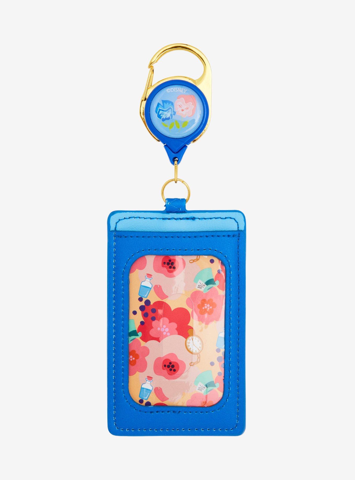 Loungefly Disney Alice in Wonderland Alice Mushrooms & Flowers Retractable Lanyard — BoxLunch Exclusive, , hi-res