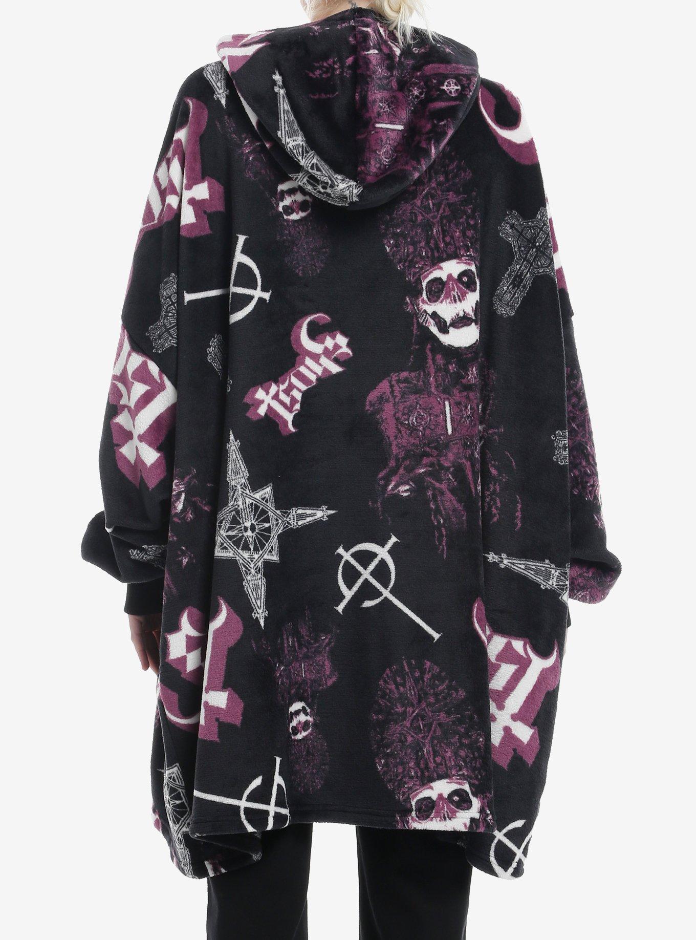 Ghost Icons Fuzzy Oversized Hoodie, , alternate