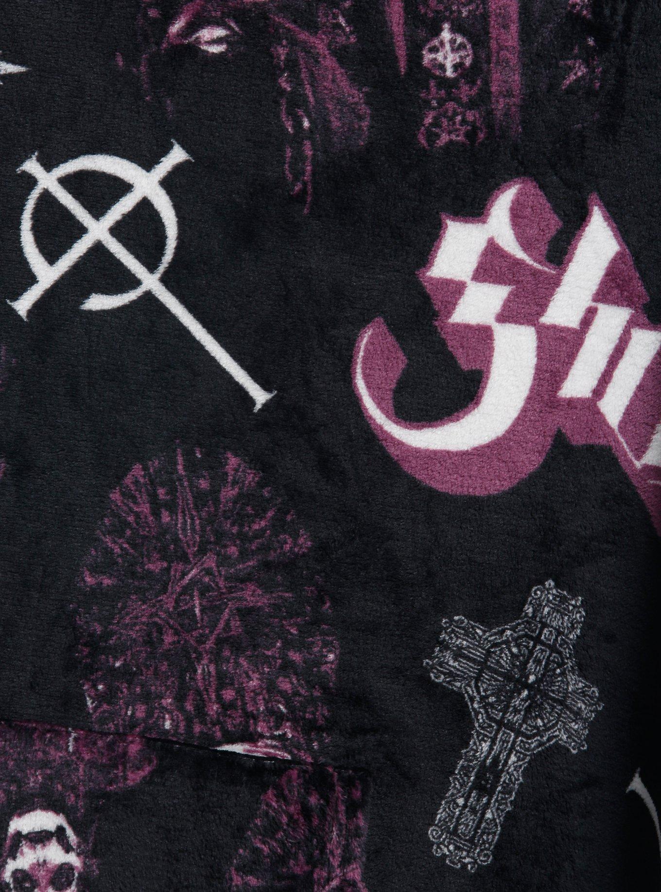 Ghost Icons Fuzzy Oversized Hoodie, , alternate